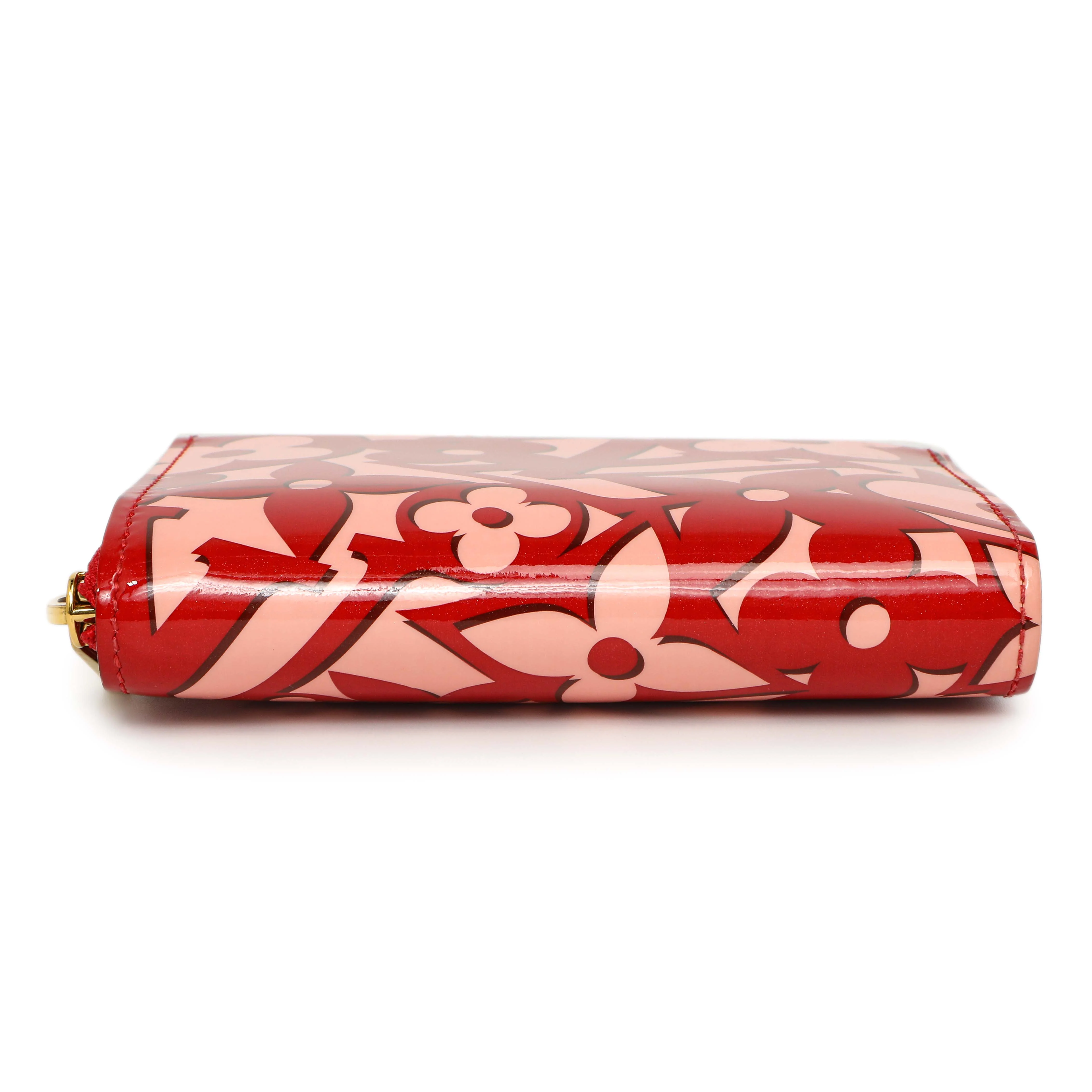 Louis Vuitton Pomme D'Amour Patent Sweet Monogram Zippy Coin Purse - Image 3