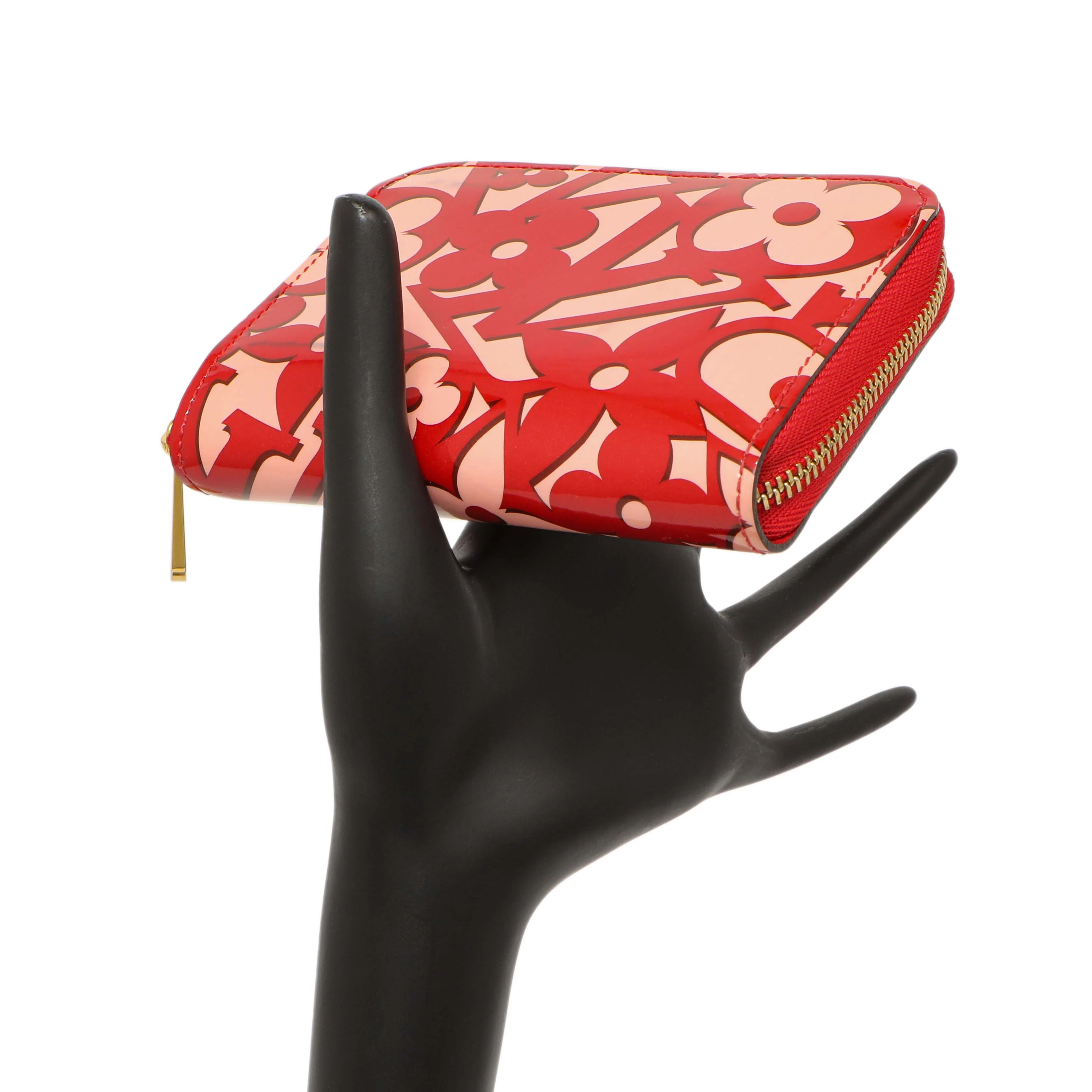 Louis Vuitton Pomme D'Amour Patent Sweet Monogram Zippy Coin Purse - Image 9