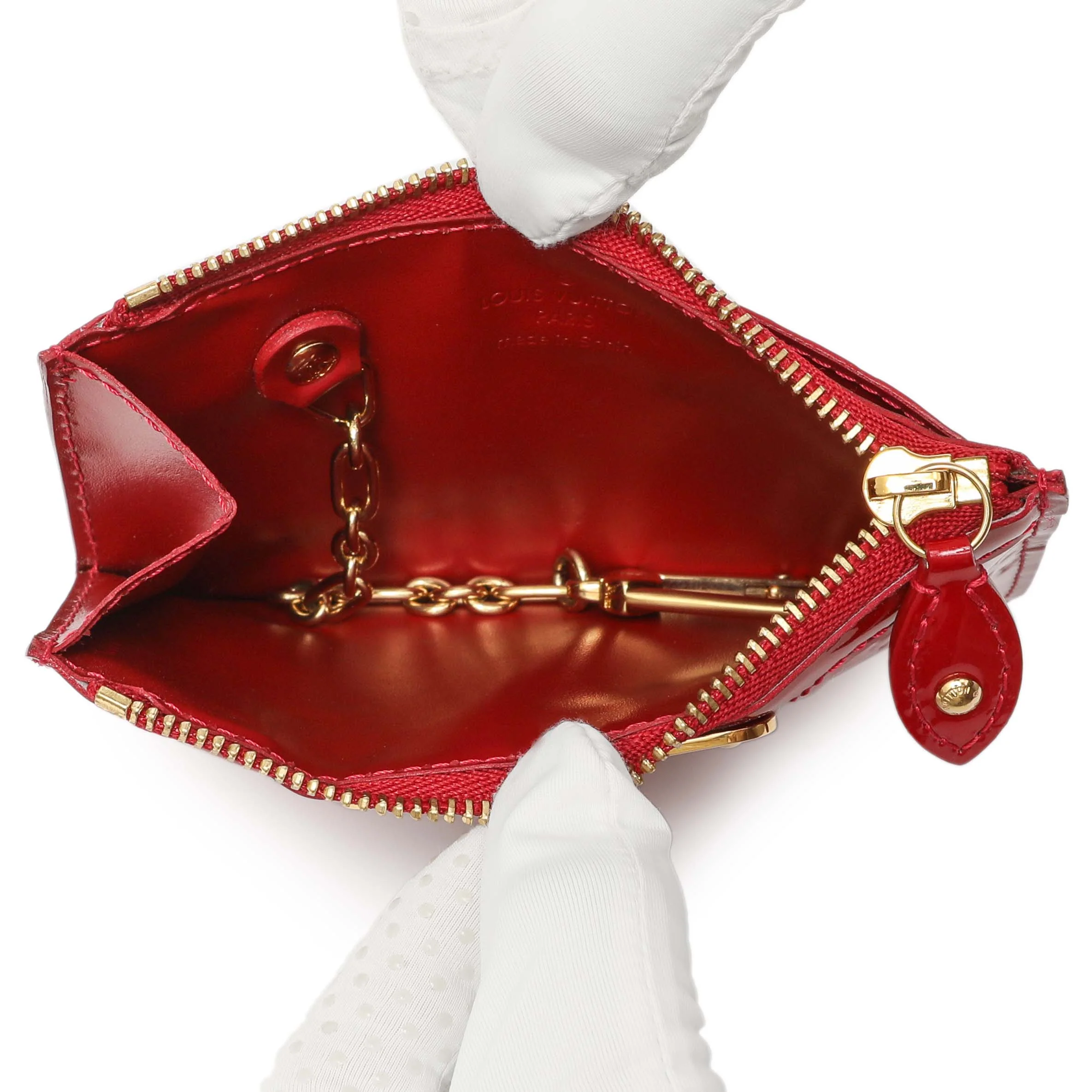 Louis Vuitton Pomme D'Amour Vernis Key Pouch - Image 4
