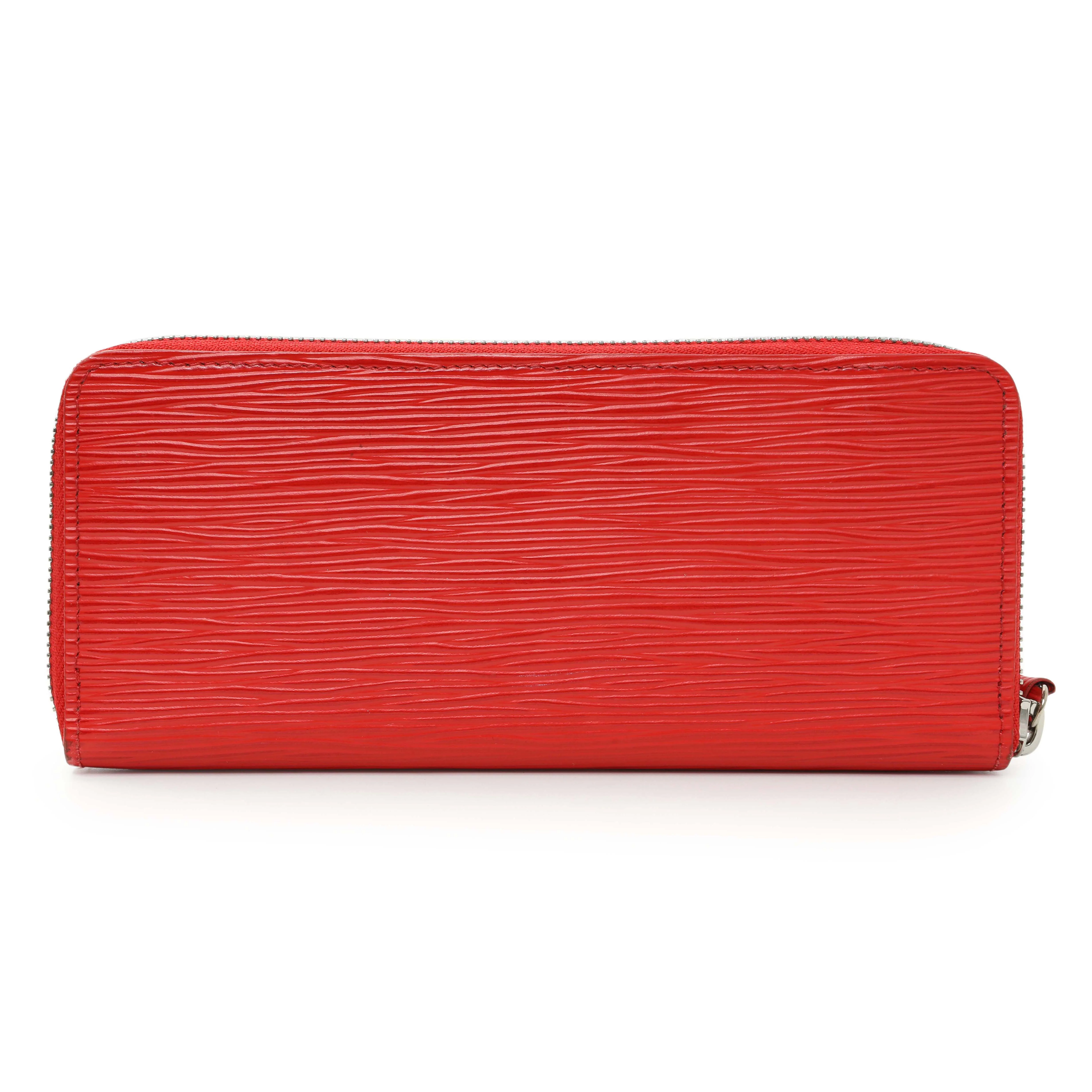 Louis Vuitton Red Epi Clemence Wallet - Image 2