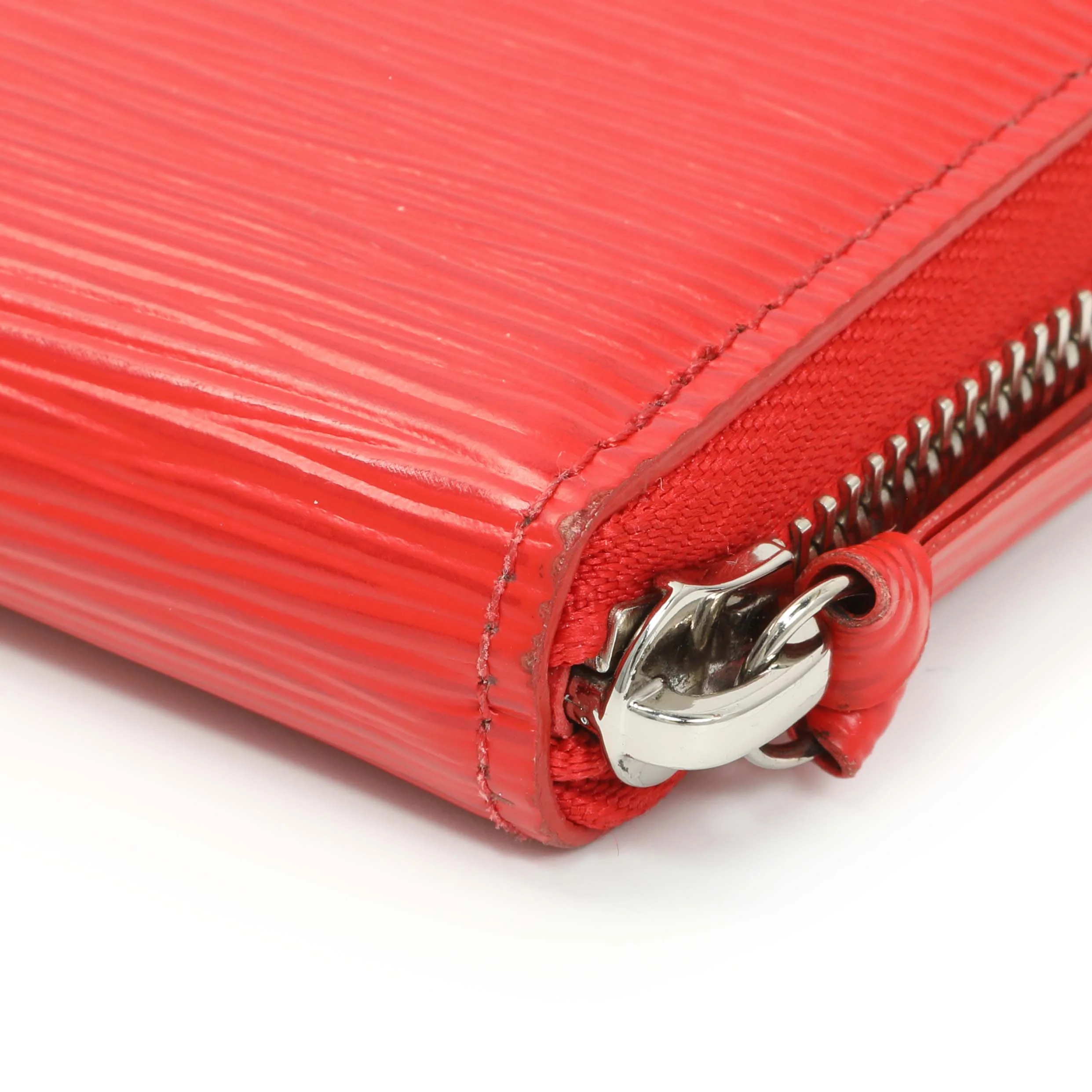 Louis Vuitton Red Epi Clemence Wallet - Image 9
