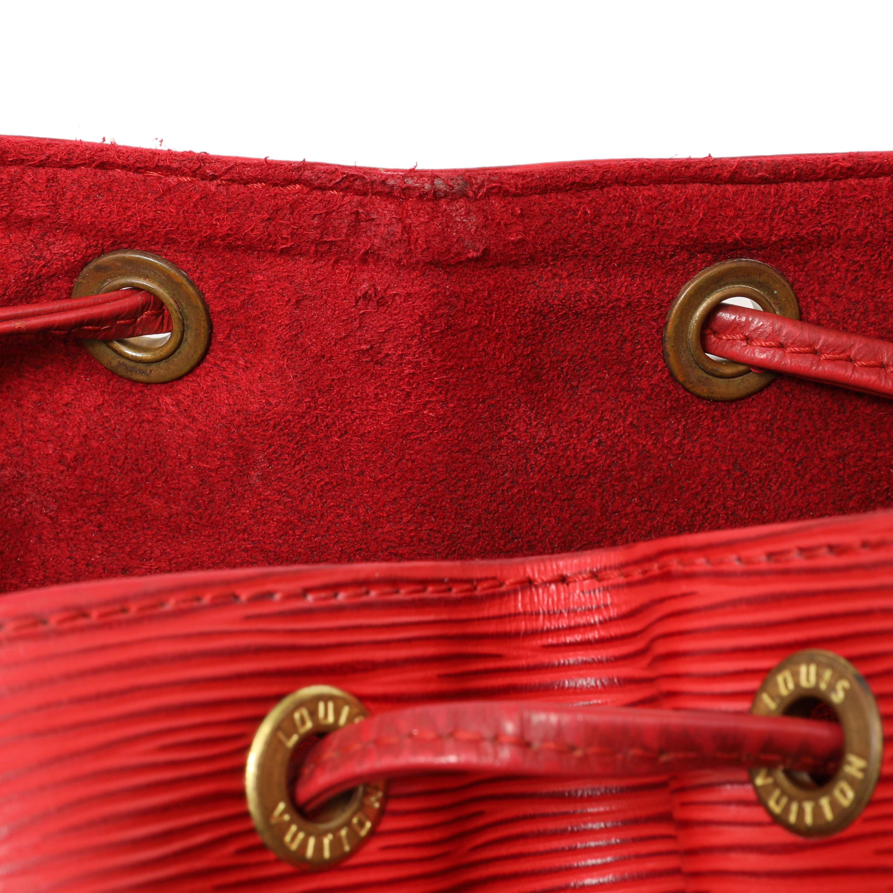 Louis Vuitton Red Epi Noe - Image 14
