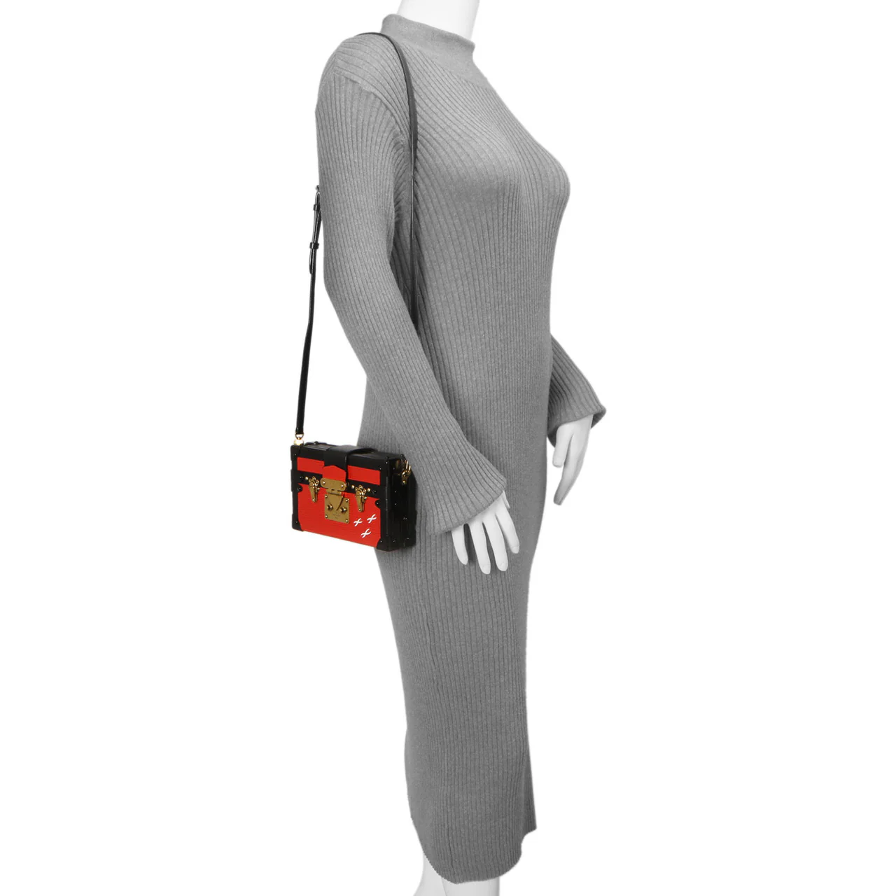 Louis Vuitton Red Epi Petite Malle - Image 12