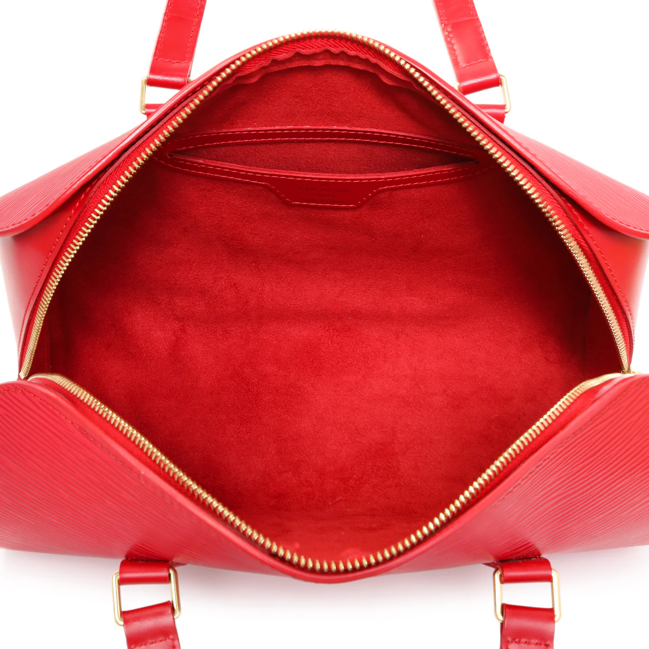 Louis Vuitton Red Epi Soufflot w/ Pouch - Image 4