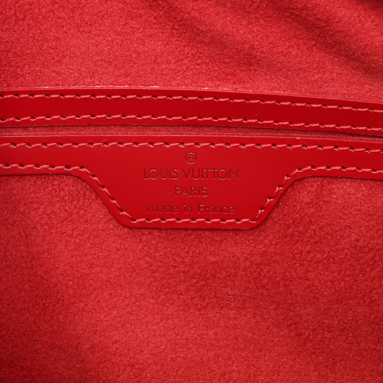 Louis Vuitton Red Epi Soufflot w/ Pouch - Image 5