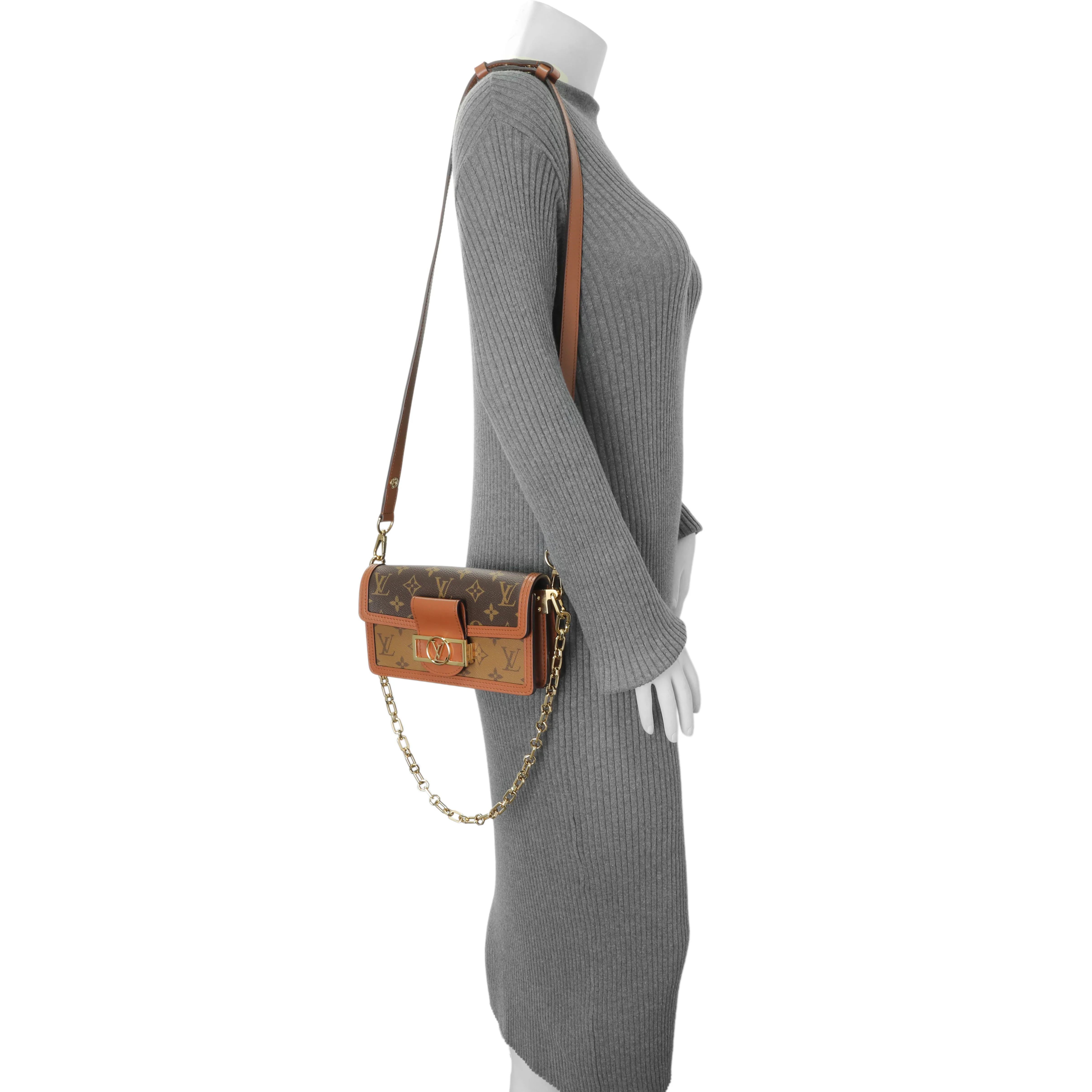Louis Vuitton Reverse Monogram Dauphine Mini East West - Image 6