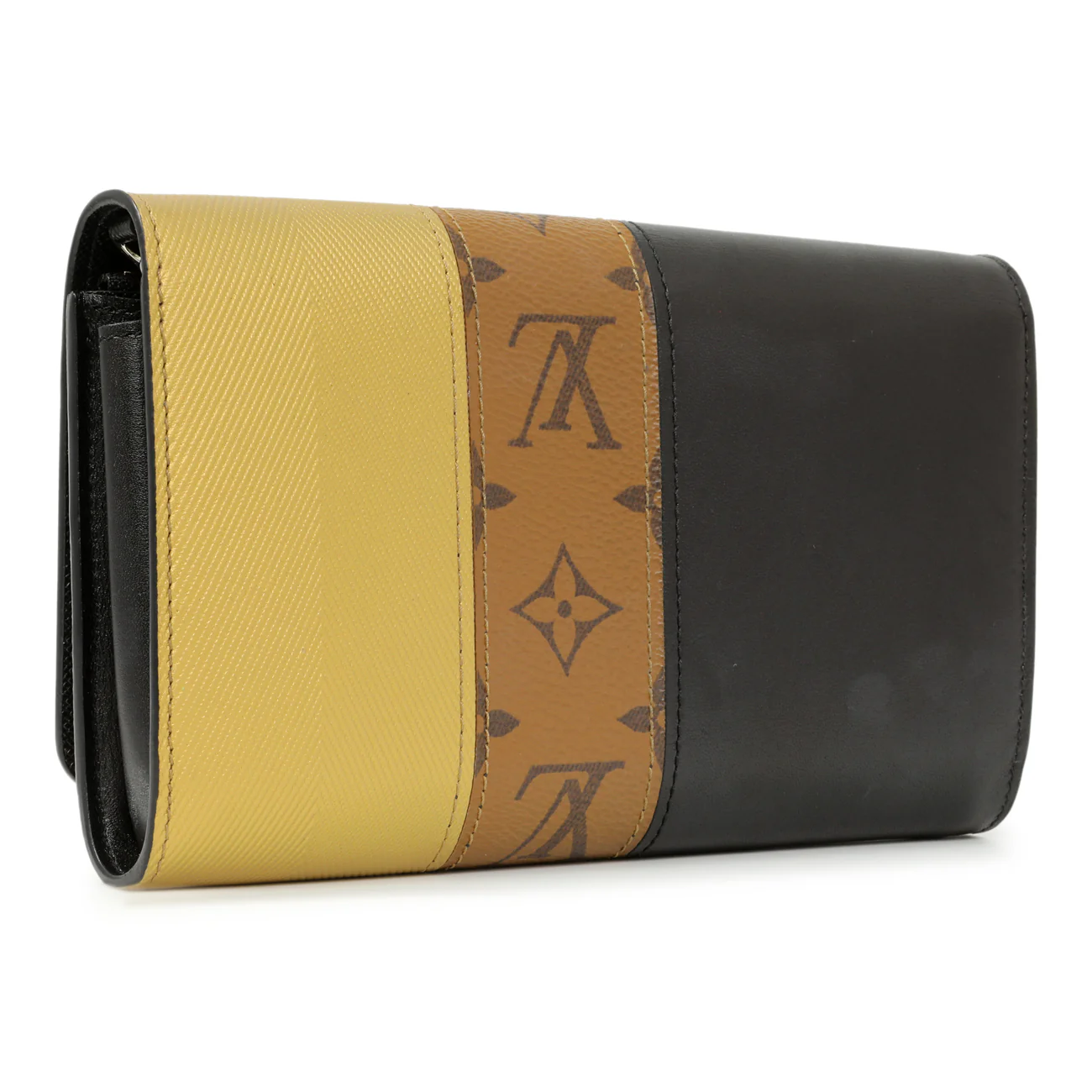 Louis Vuitton Reverse Monogram Studded Night Lights Twist Chain Wallet - Image 2