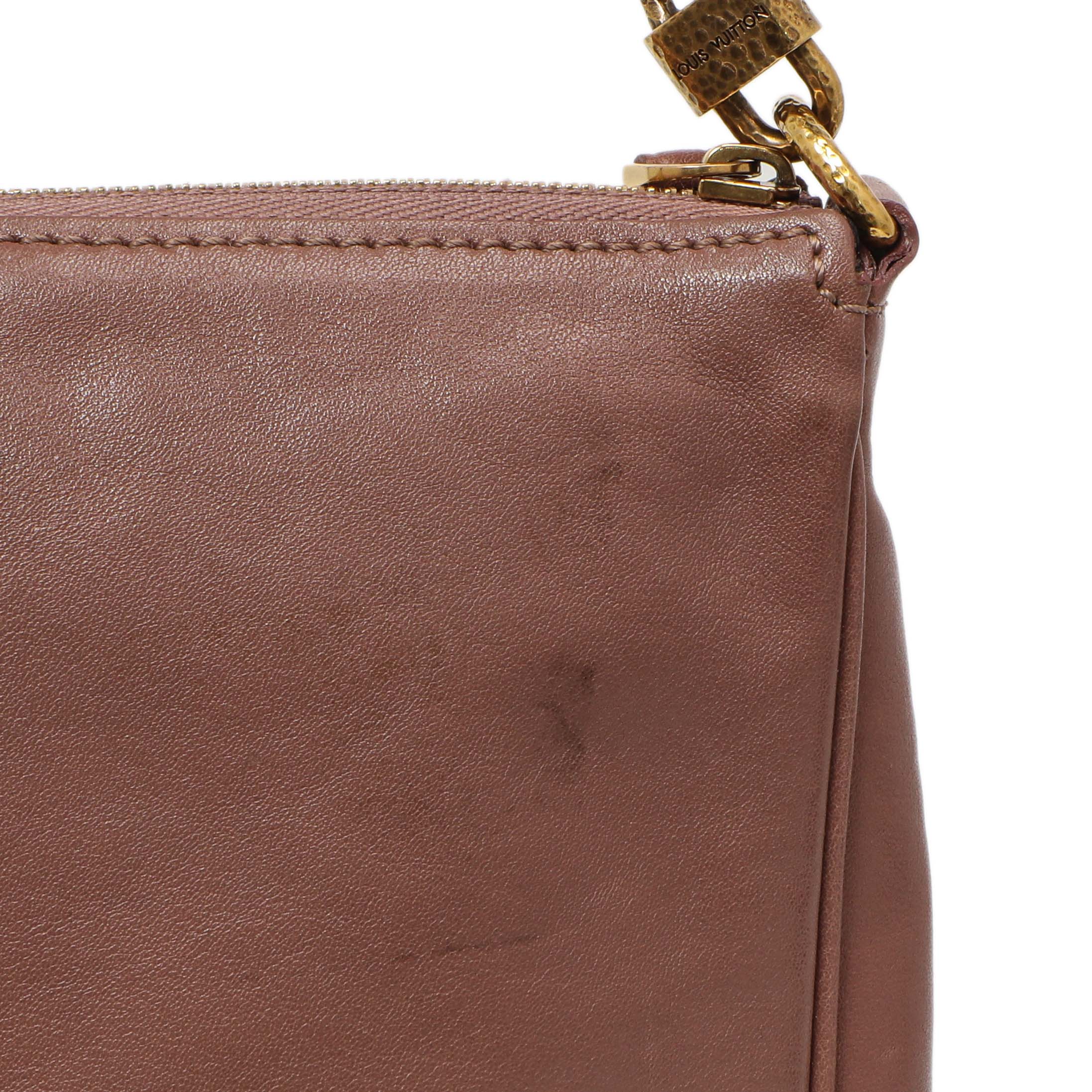 Louis Vuitton Rose Cuir Boudoir Pochette Accessoires MM - Image 12