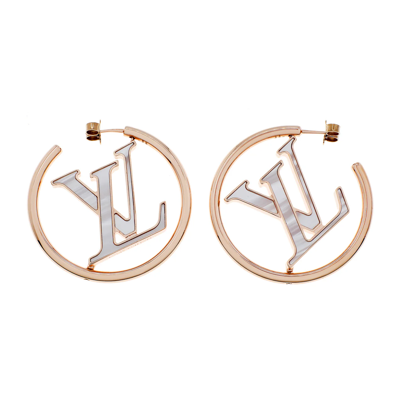 Louis Vuitton Rose Gold Mother of Pearl Stellar Earrings