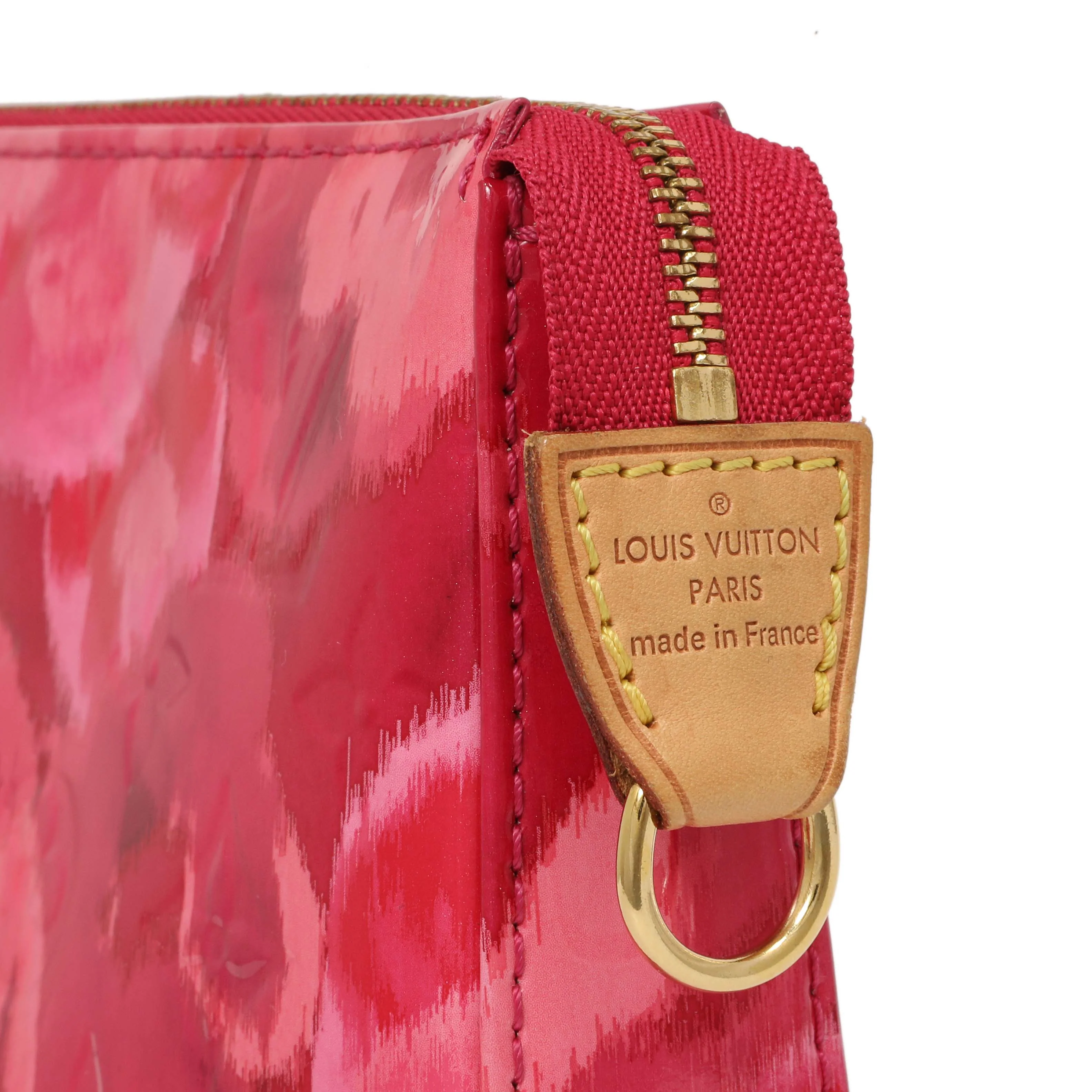 Louis Vuitton Rose Indien Vernis Ikat Pochette Accessories NM - Image 5