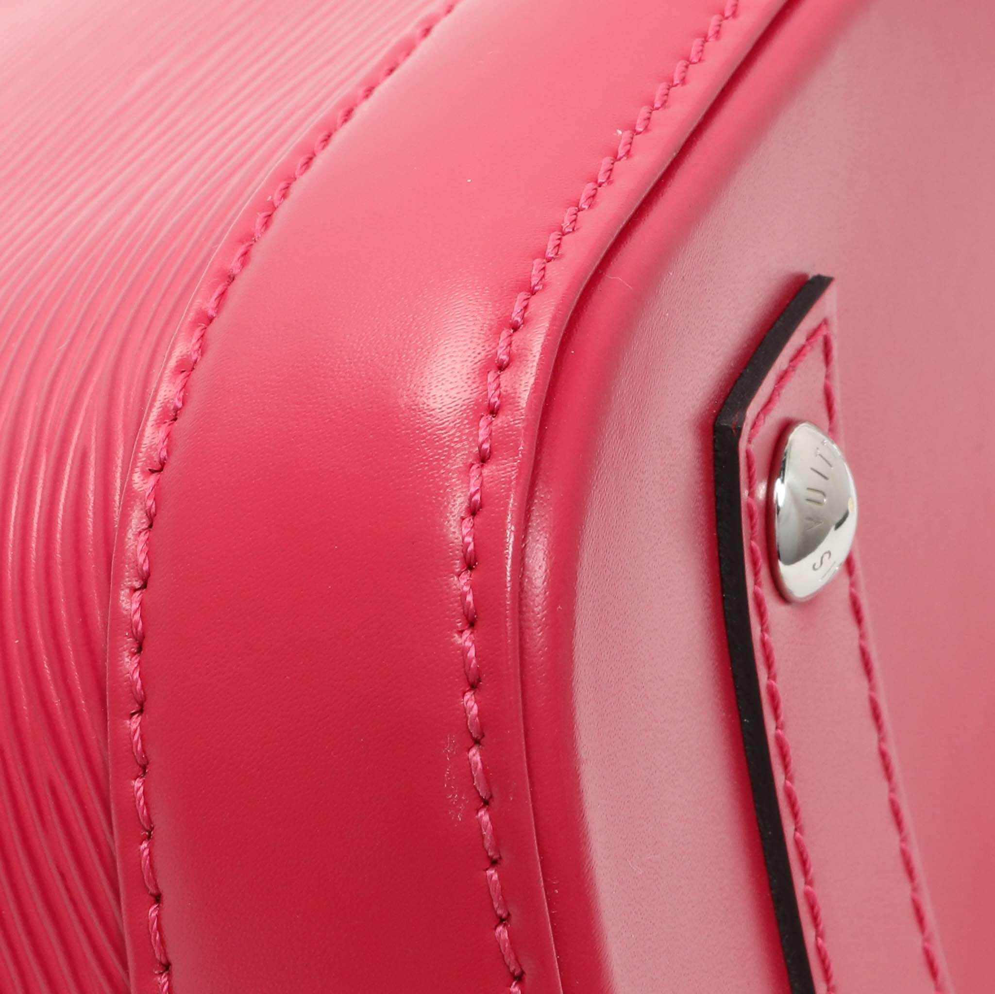 Louis Vuitton Rose Pondicherry Epi Jacquard Alma BB - Image 6