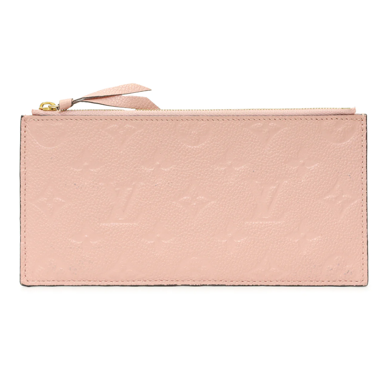 Louis Vuitton Rose Poudre Empreinte Felicie Chain Wallet Zippered Insert