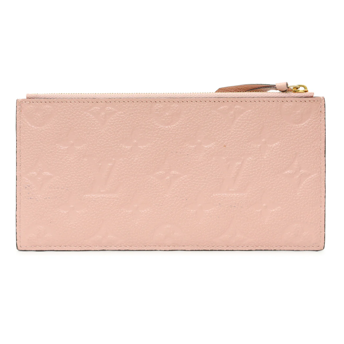 Louis Vuitton Rose Poudre Empreinte Felicie Chain Wallet Zippered Insert - Image 2