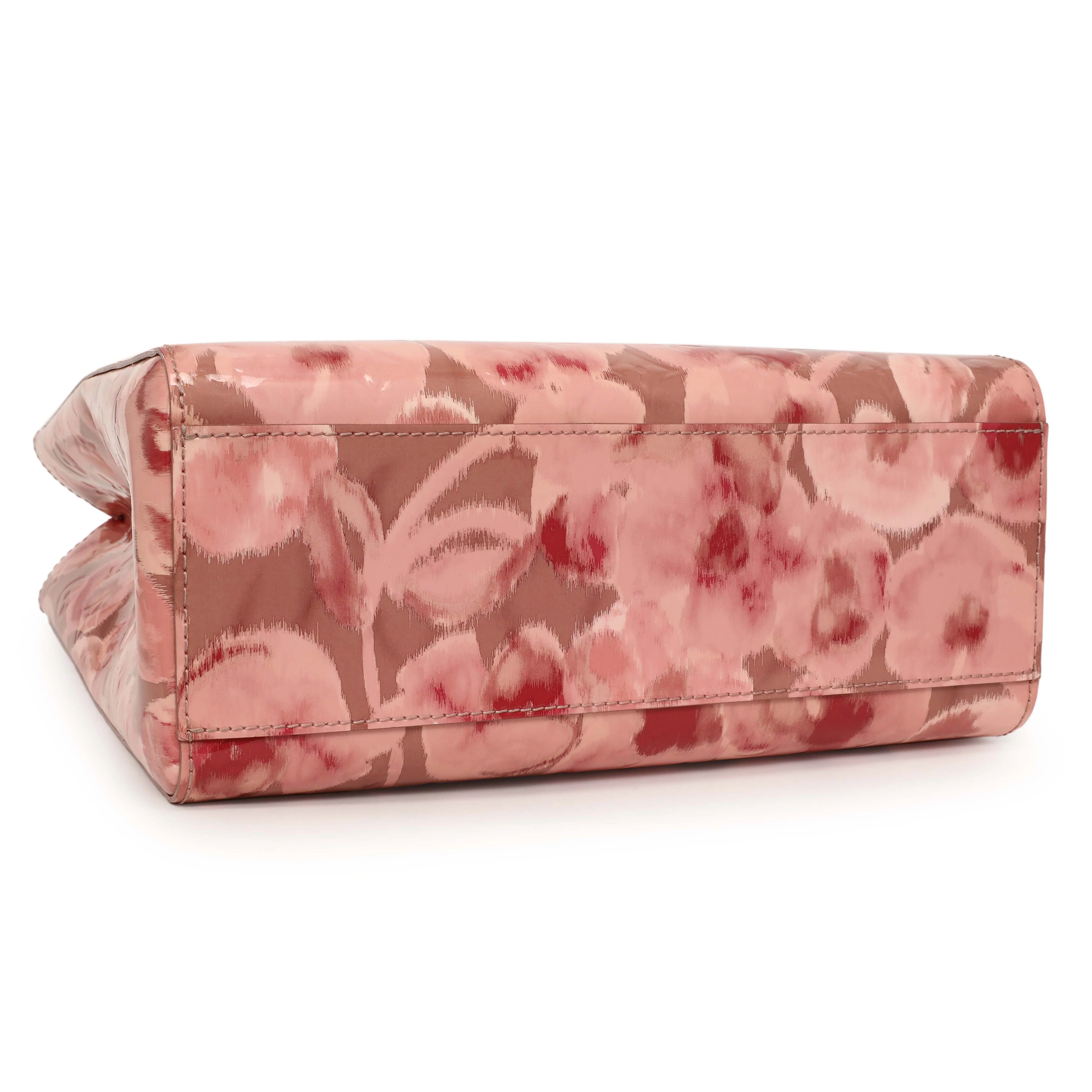 Louis Vuitton Rose Velours Vernis Ikat Catalina Tote - Image 3
