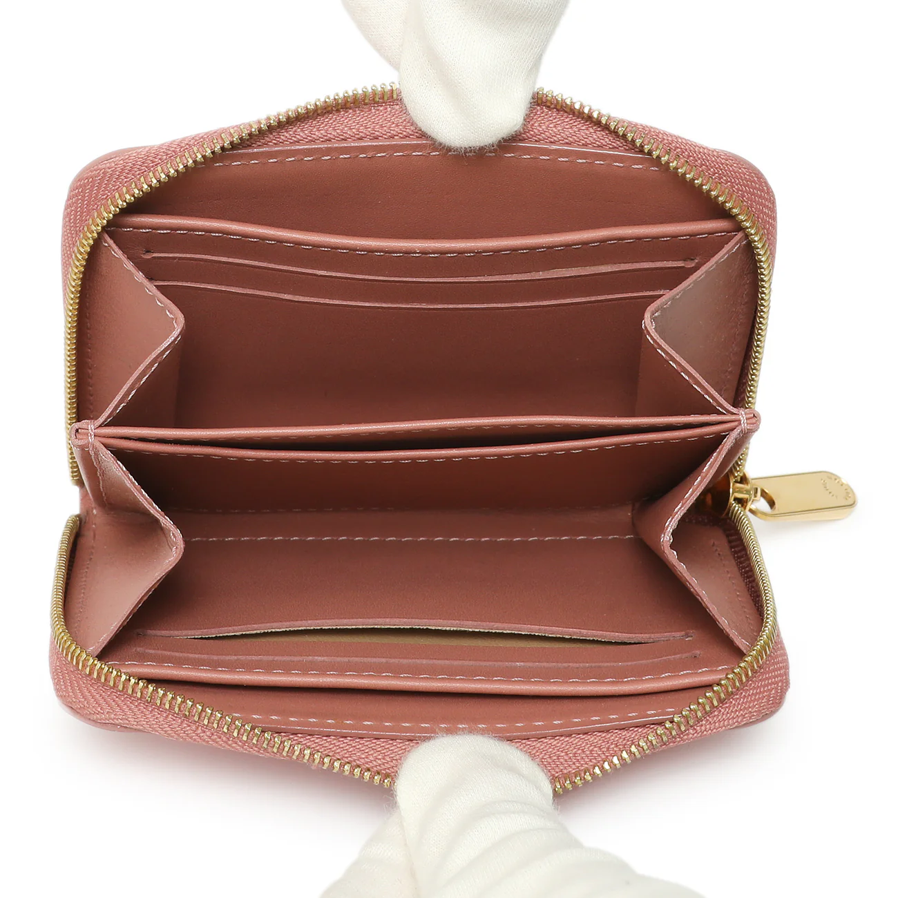 Louis Vuitton Rose Velours Vernis Ikat Zippy Coin Purse - Image 5