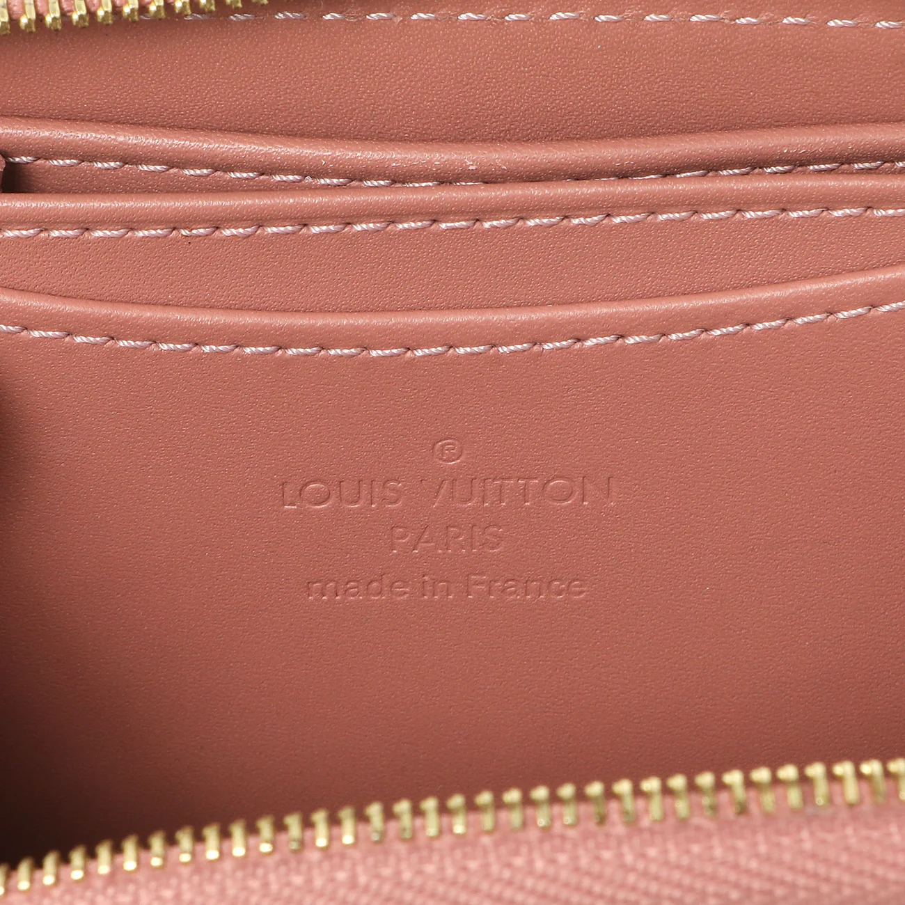 Louis Vuitton Rose Velours Vernis Ikat Zippy Coin Purse - Image 6