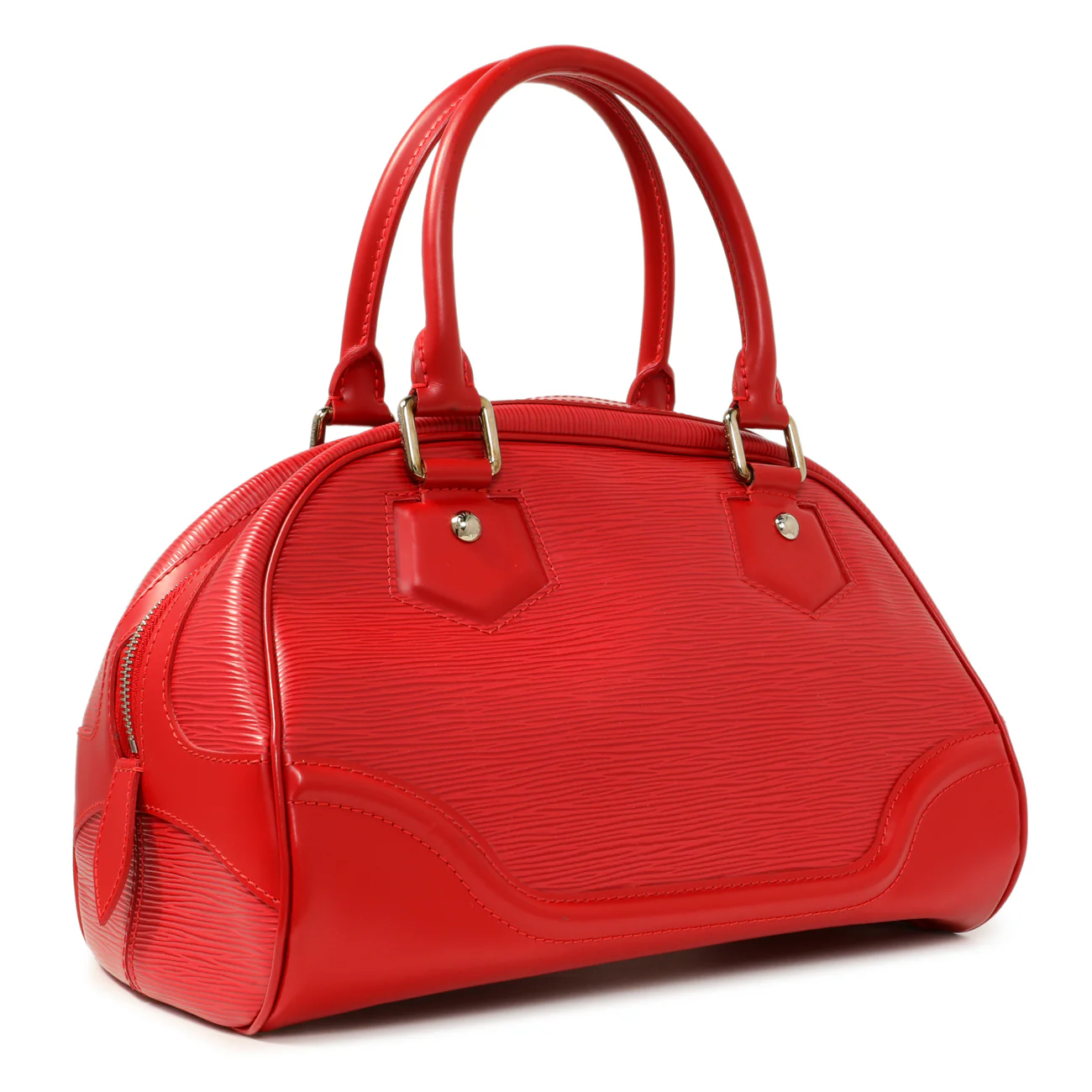 Louis Vuitton Rouge Epi Bowling Montaigne PM - Image 2
