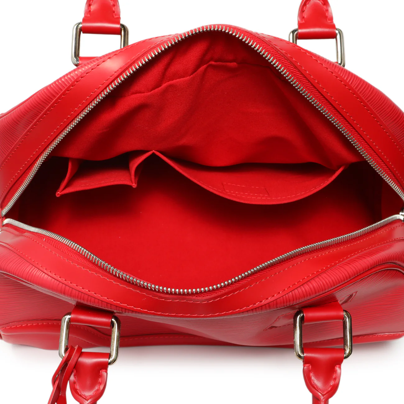 Louis Vuitton Rouge Epi Bowling Montaigne PM - Image 4