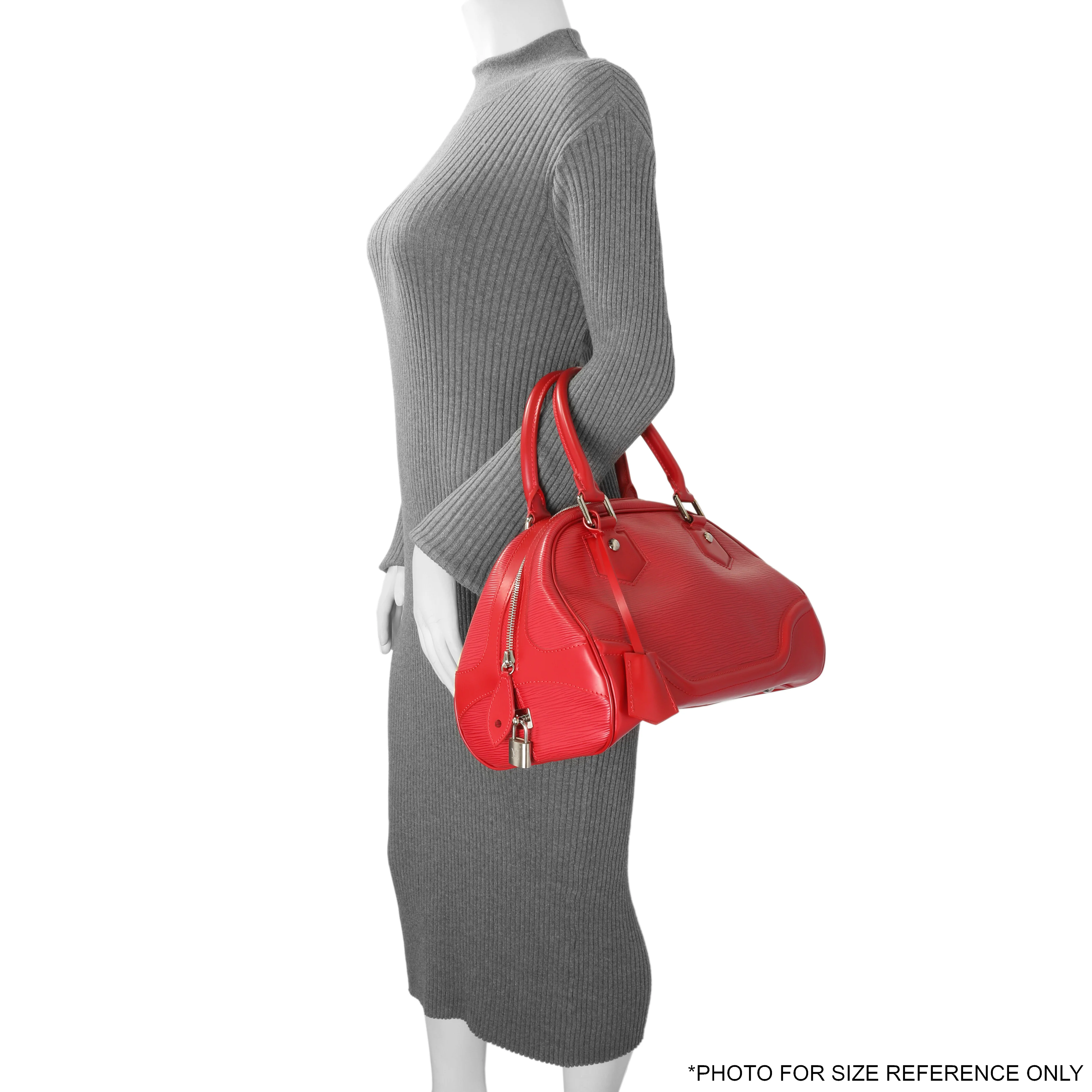 Louis Vuitton Rouge Epi Bowling Montaigne PM - Image 7