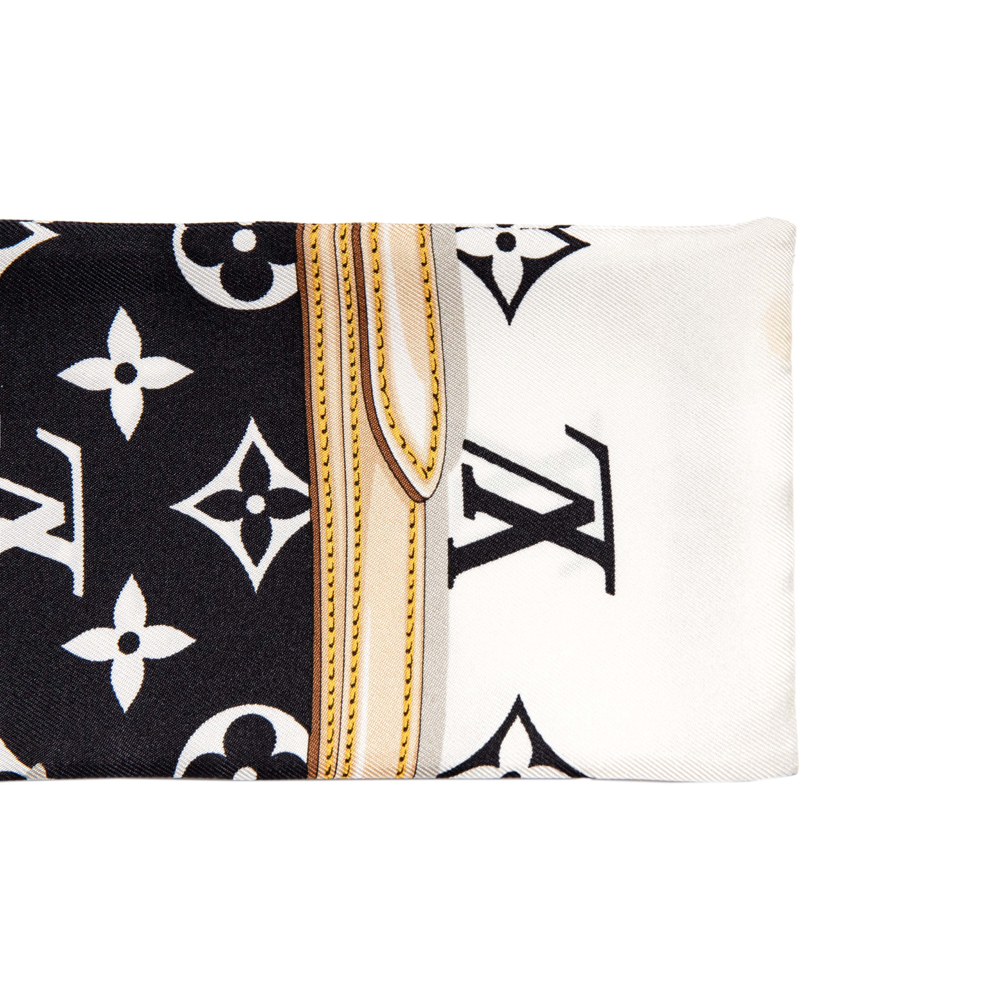 Louis Vuitton Silk Monogram Confidential Bandeau - Image 4