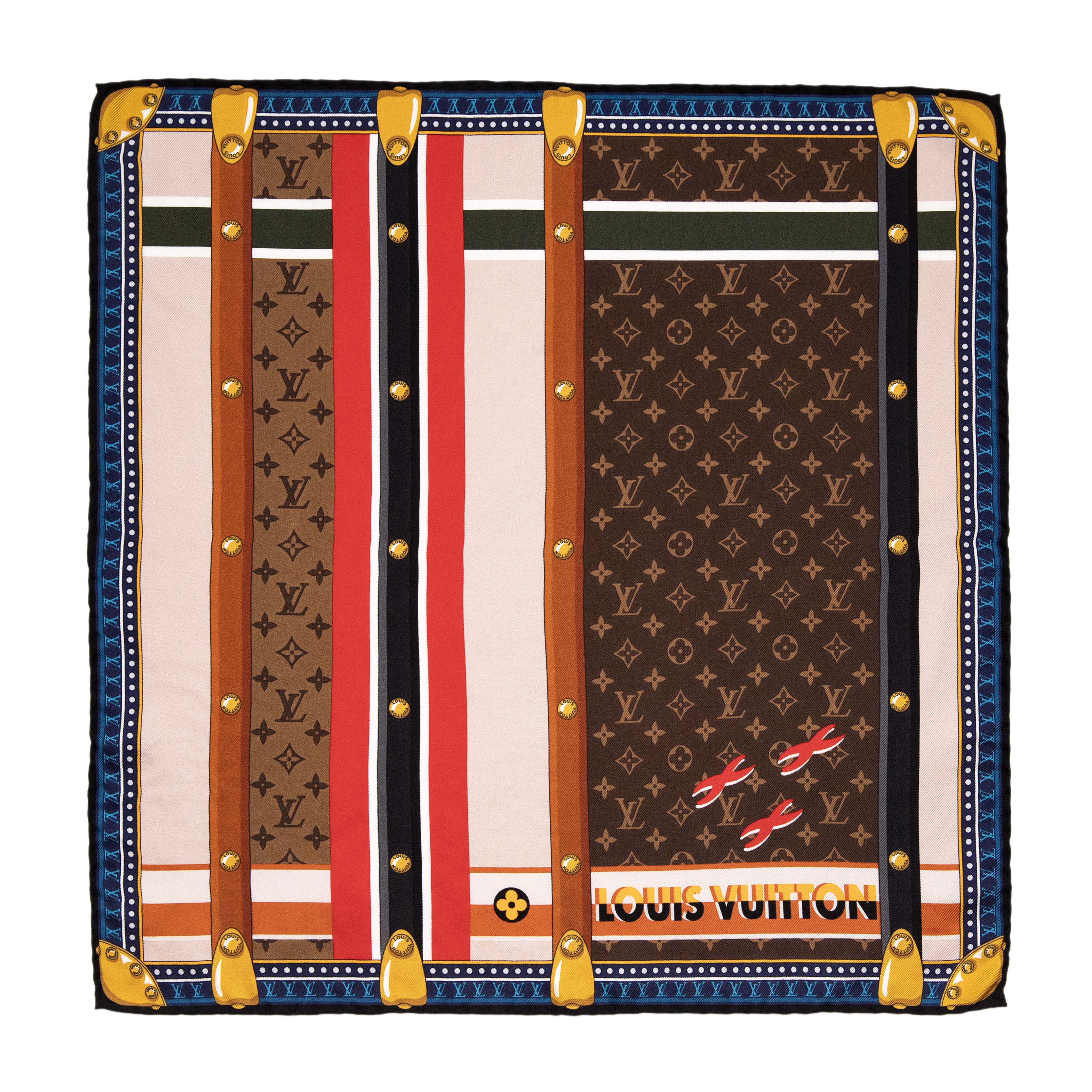 Louis Vuitton Silk Trunk In Love Square 45 - Image 2