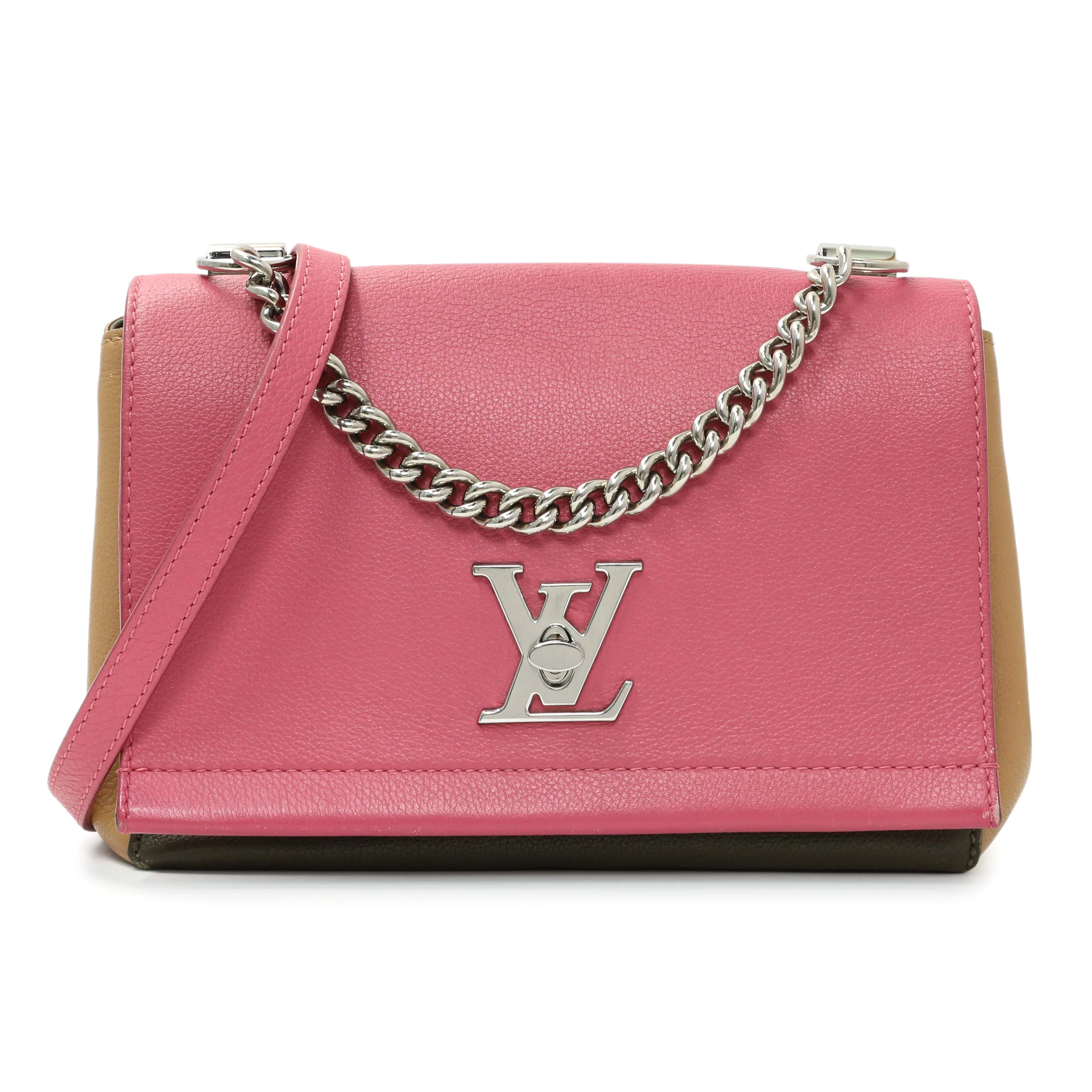 Louis Vuitton Soft Calfskin Lockme II Chain Bag BB