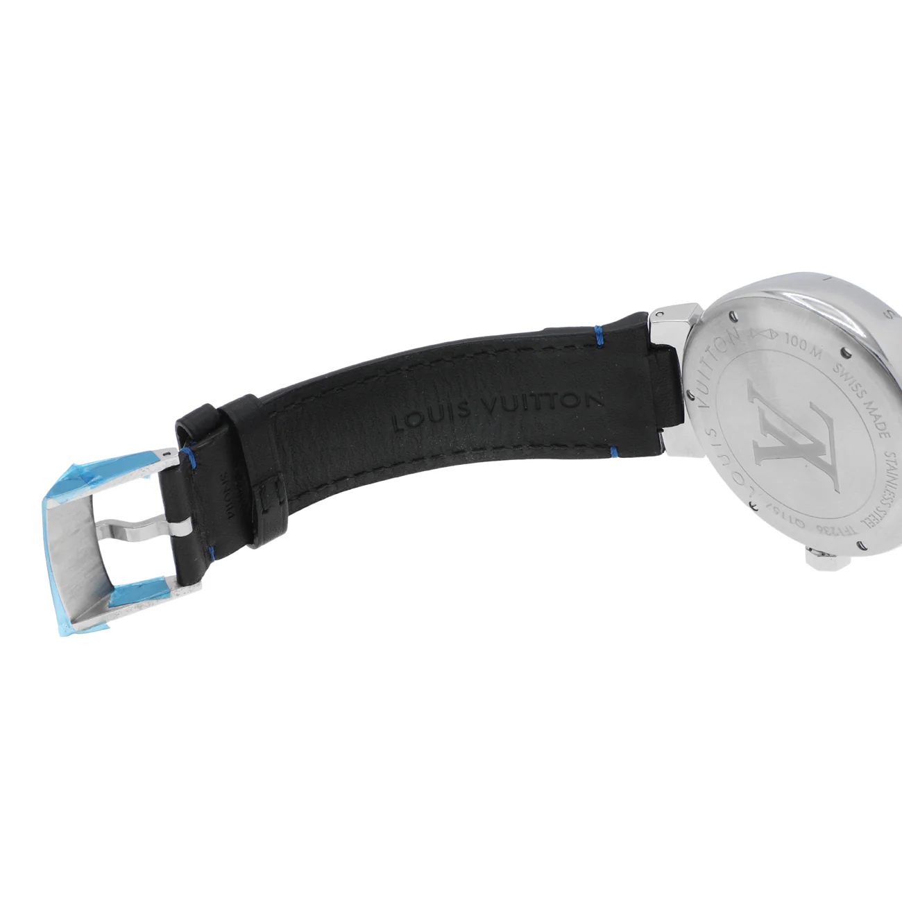 Louis Vuitton Stainless Steel Tambour GMT Q1157 - Image 4