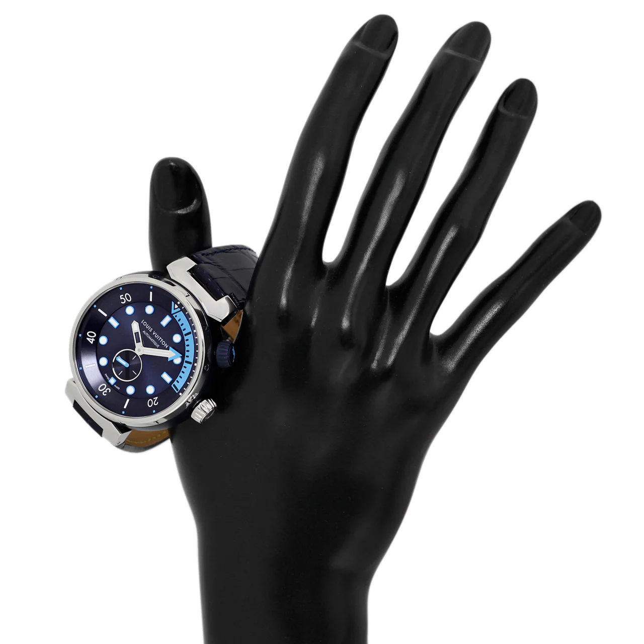 Louis Vuitton Stainless Steel Tambour Street Diver - Image 4