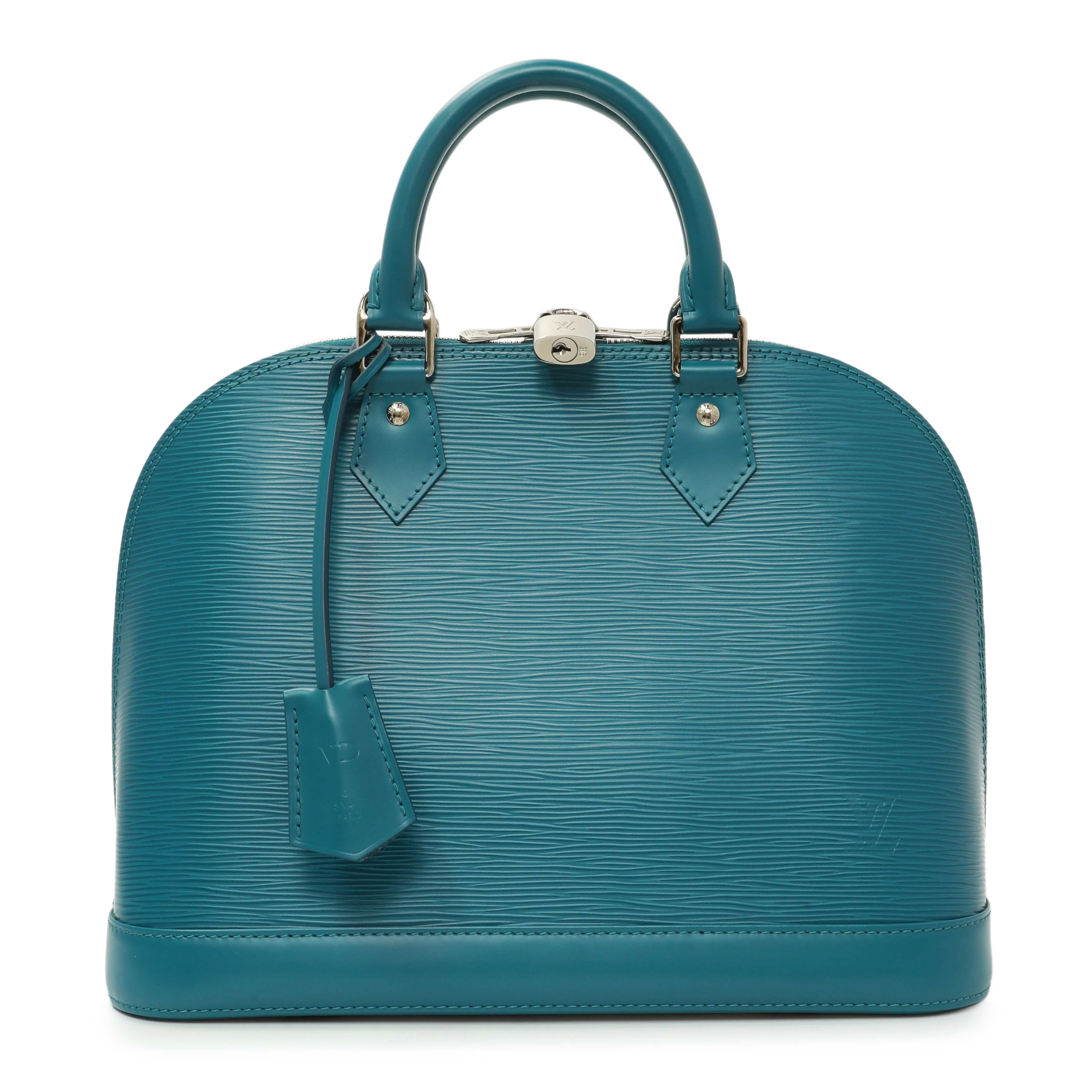 Louis Vuitton Teal Epi Alma PM