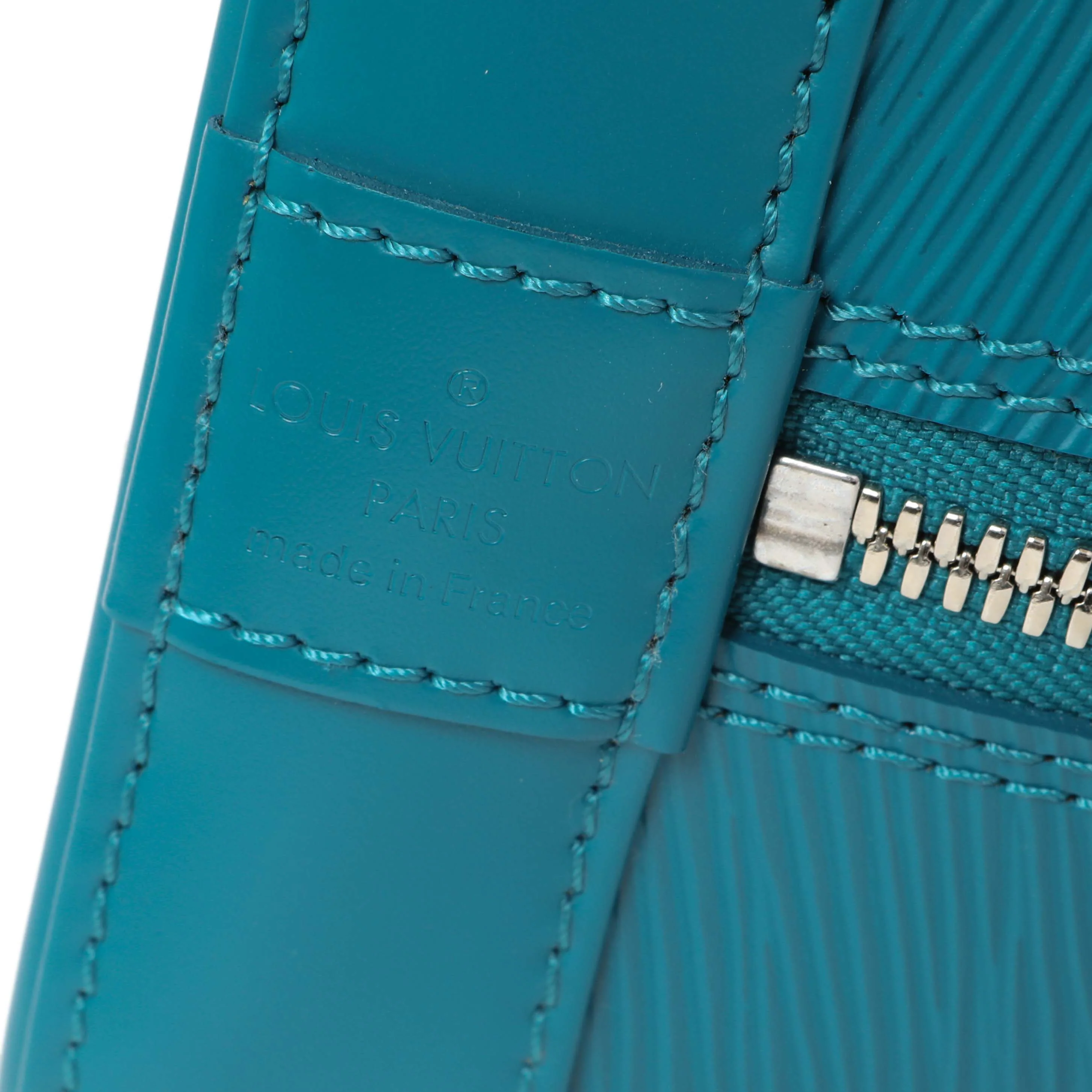 Louis Vuitton Teal Epi Alma PM - Image 5