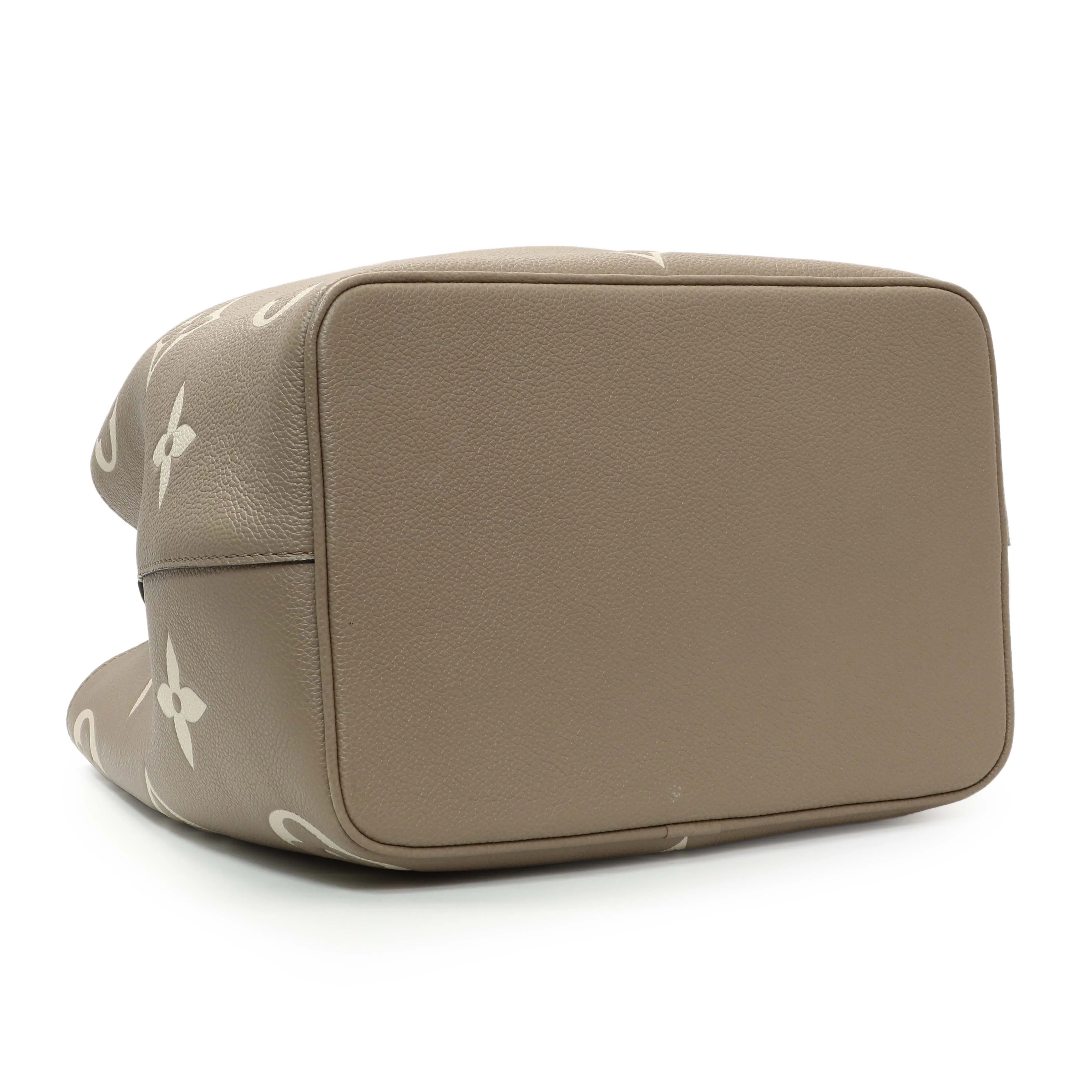 Louis Vuitton Tourterelle Creme Empreinte Monogram Giant NeoNoe MM - Image 3