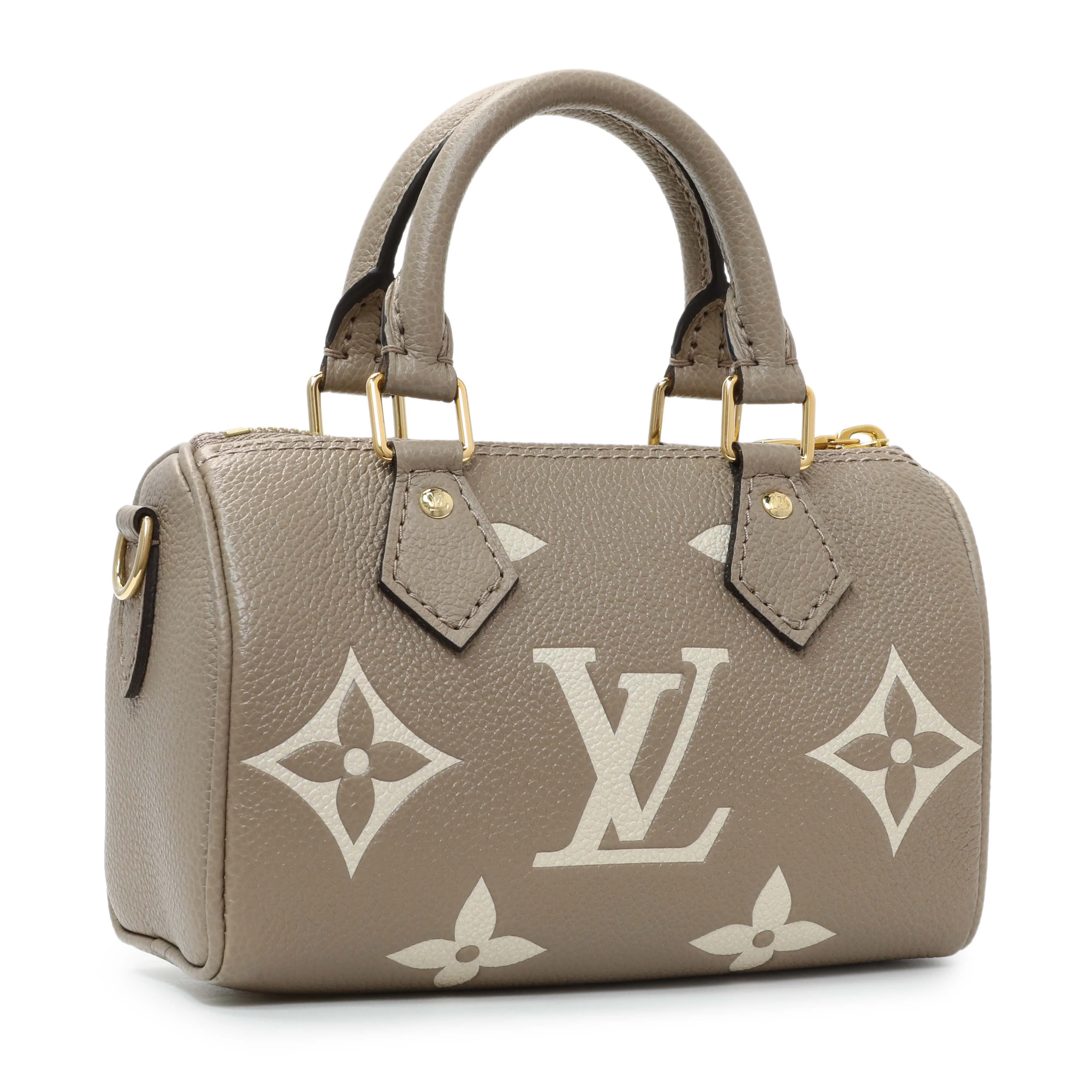Louis Vuitton Tourterelle Grey/Cream Empreinte Giant Monogram Nano Speedy - Image 2