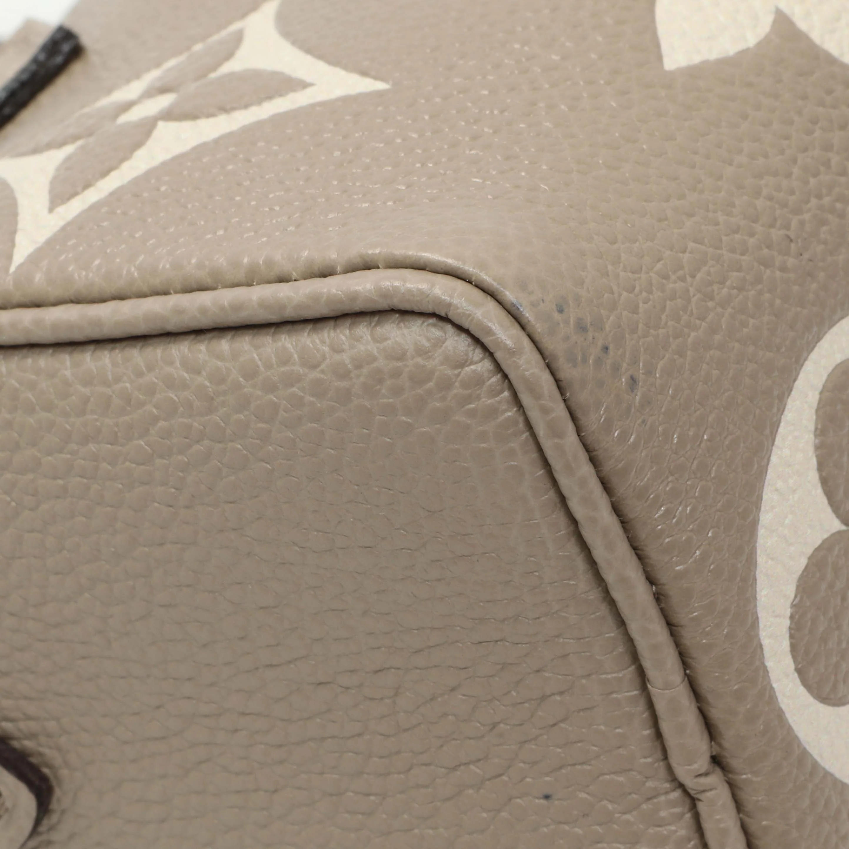 Louis Vuitton Tourterelle Grey/Cream Empreinte Giant Monogram Nano Speedy - Image 4