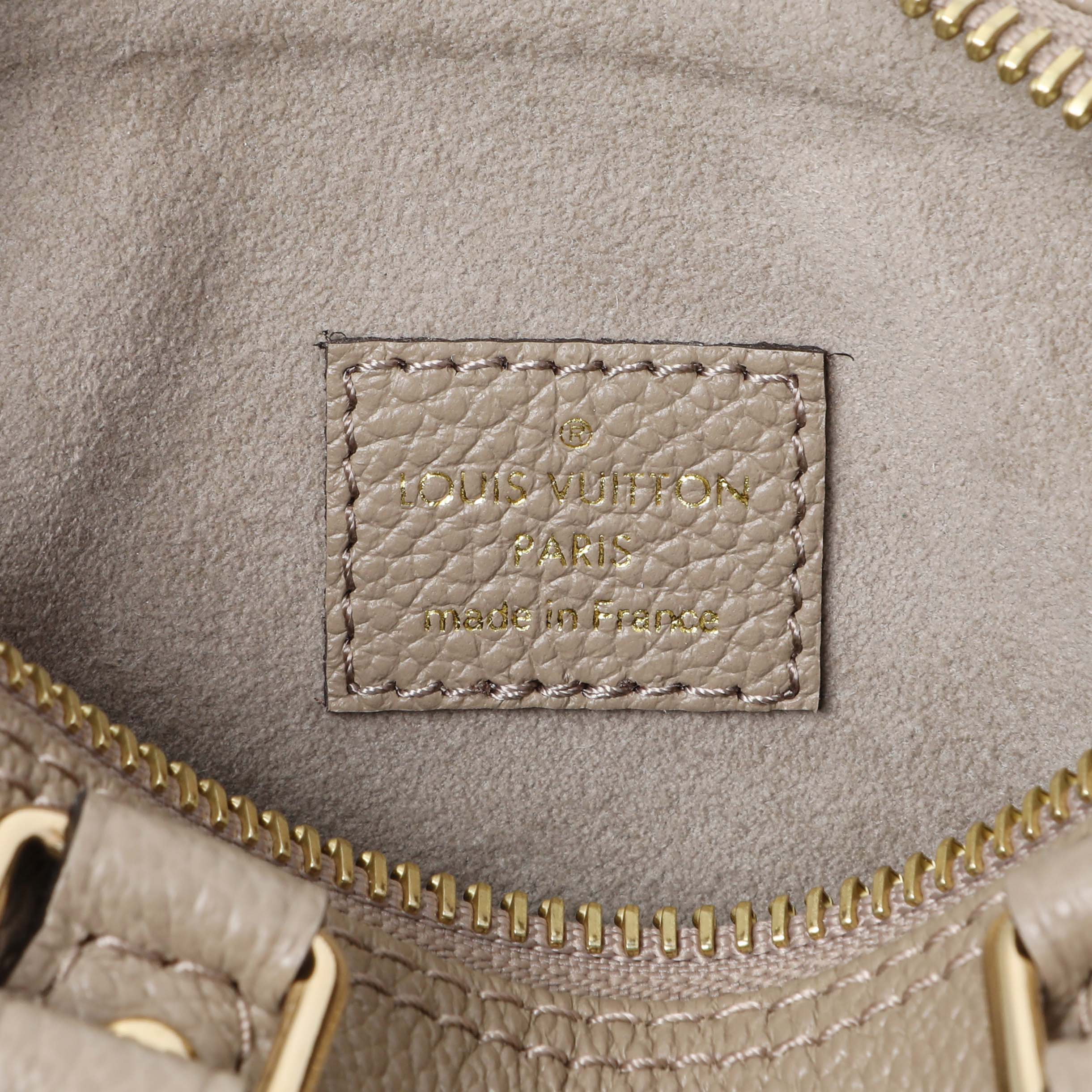 Louis Vuitton Tourterelle Grey/Cream Empreinte Giant Monogram Nano Speedy - Image 9