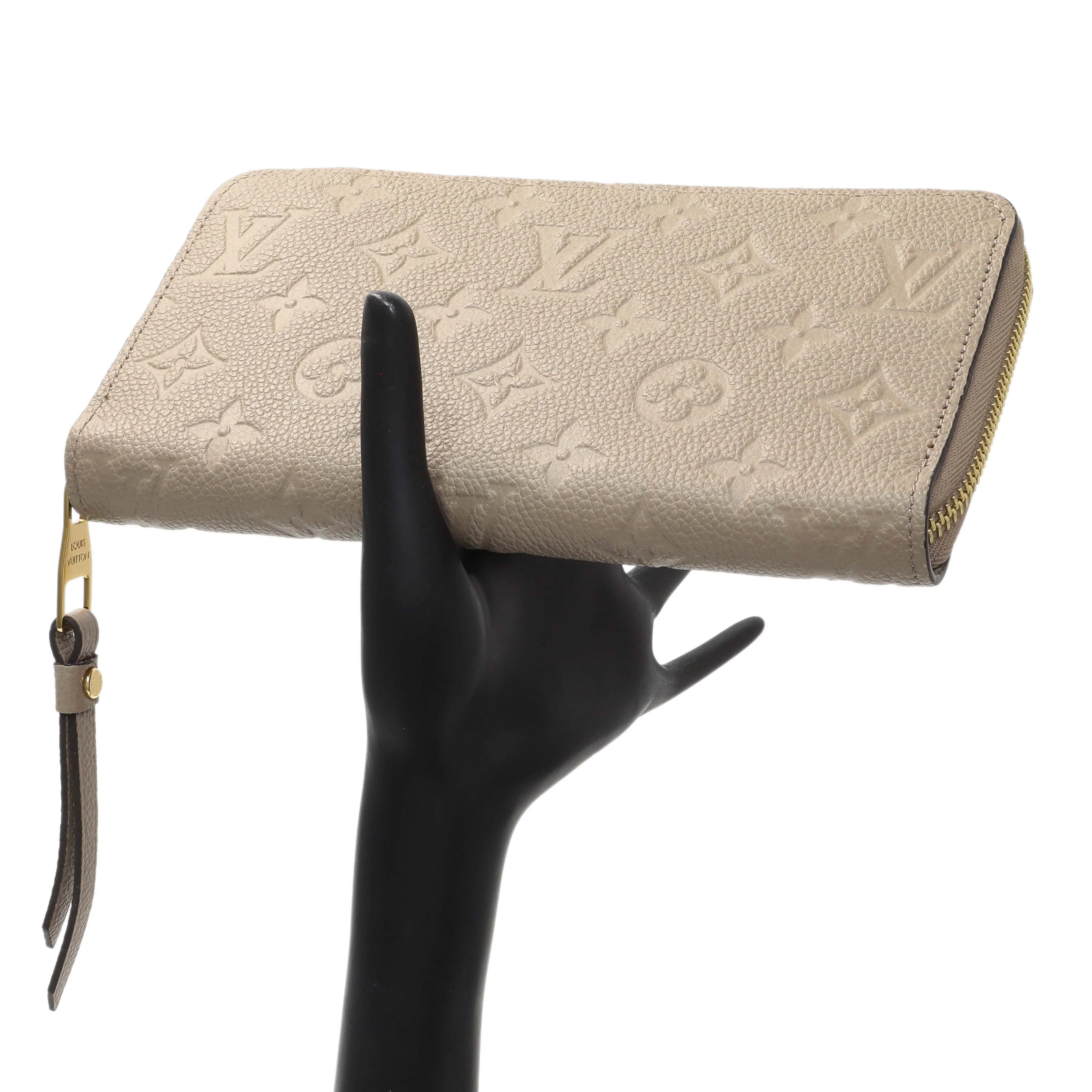Louis Vuitton Tourterelle Monogram Empreinte Zippy Wallet - Image 6