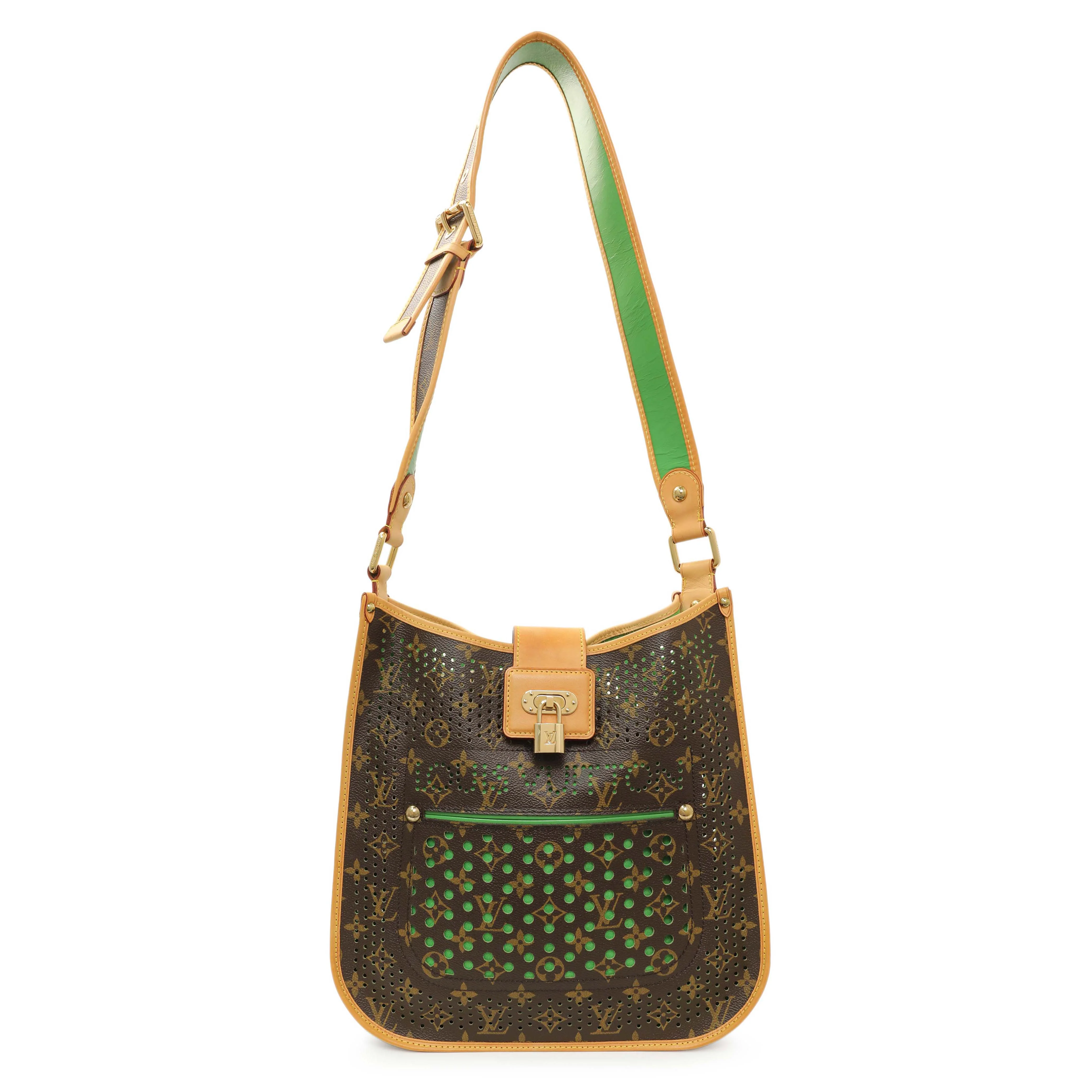 Louis Vuitton Vert Monogram Perforated Musette