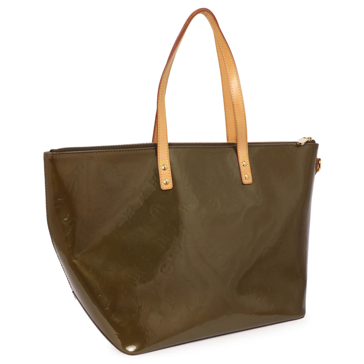 Louis Vuitton Vert Olive Vernis Bellevue GM - Image 2