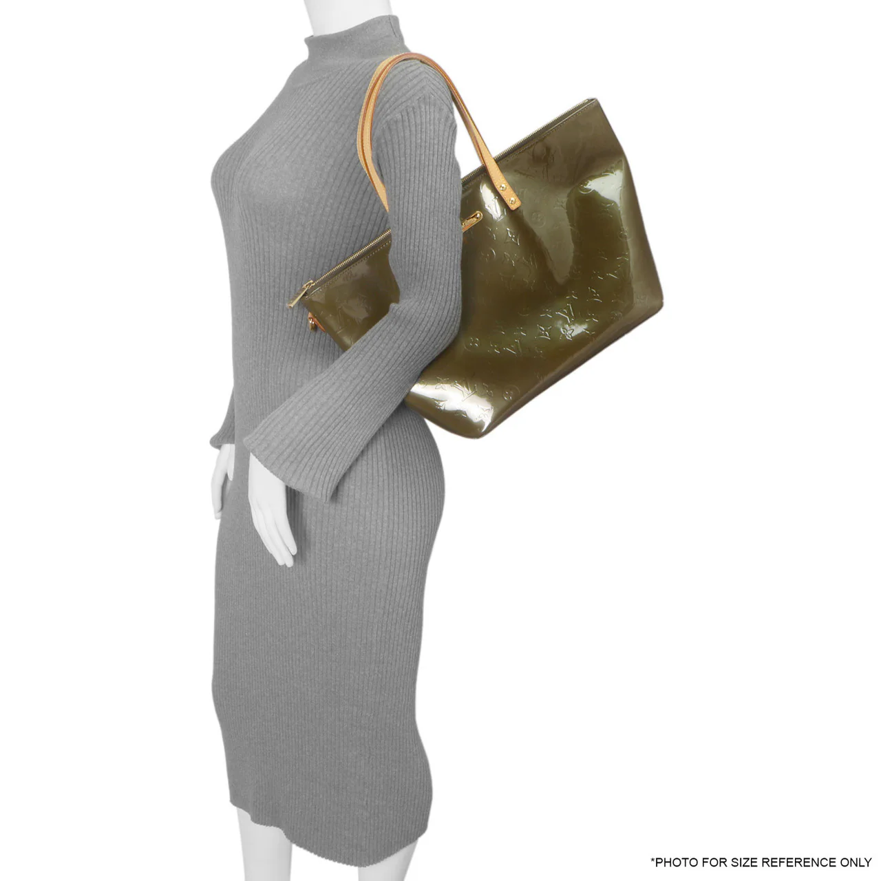 Louis Vuitton Vert Olive Vernis Bellevue GM - Image 8