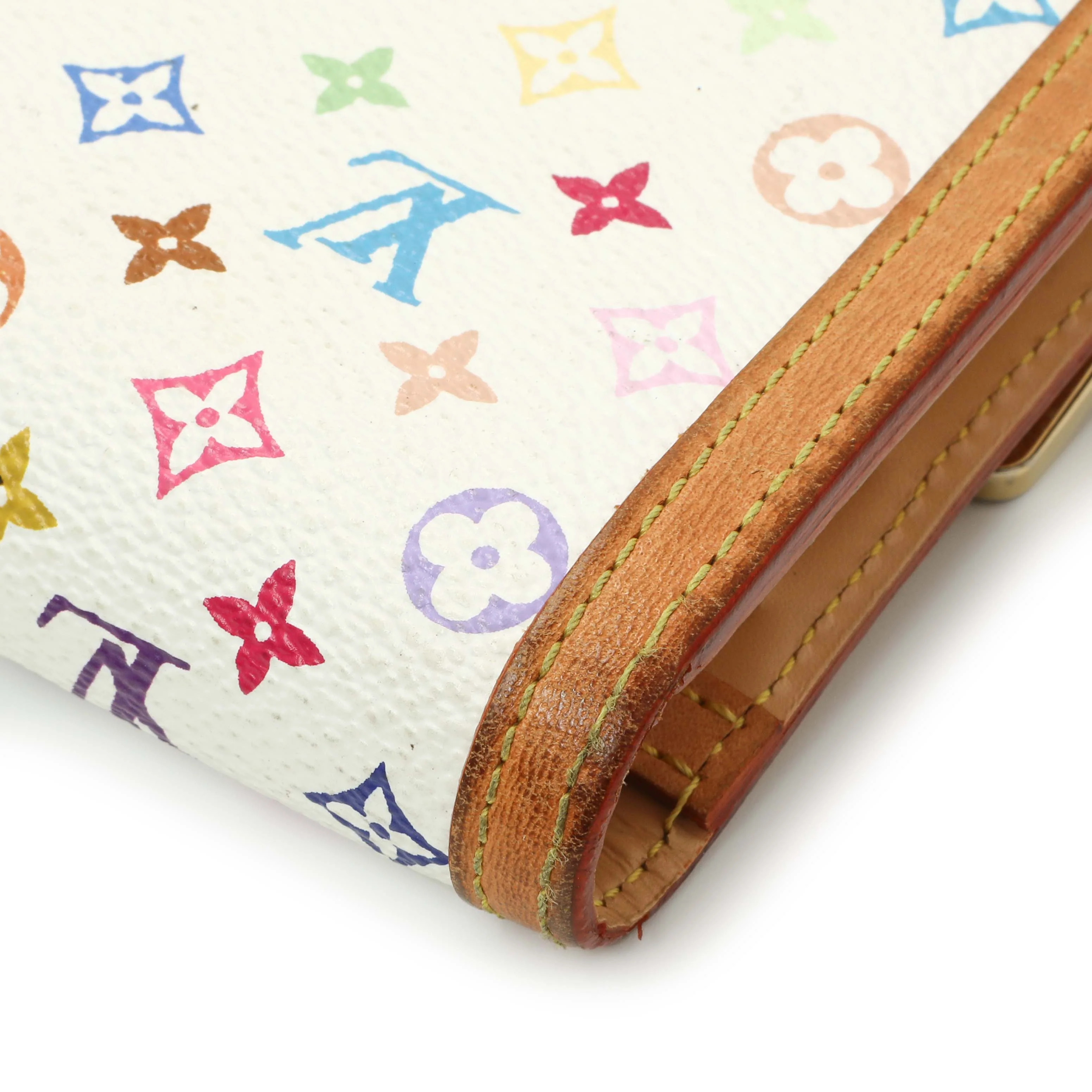 Louis Vuitton White Monogram Multicolor Porte Tresor International Wallet - Image 9