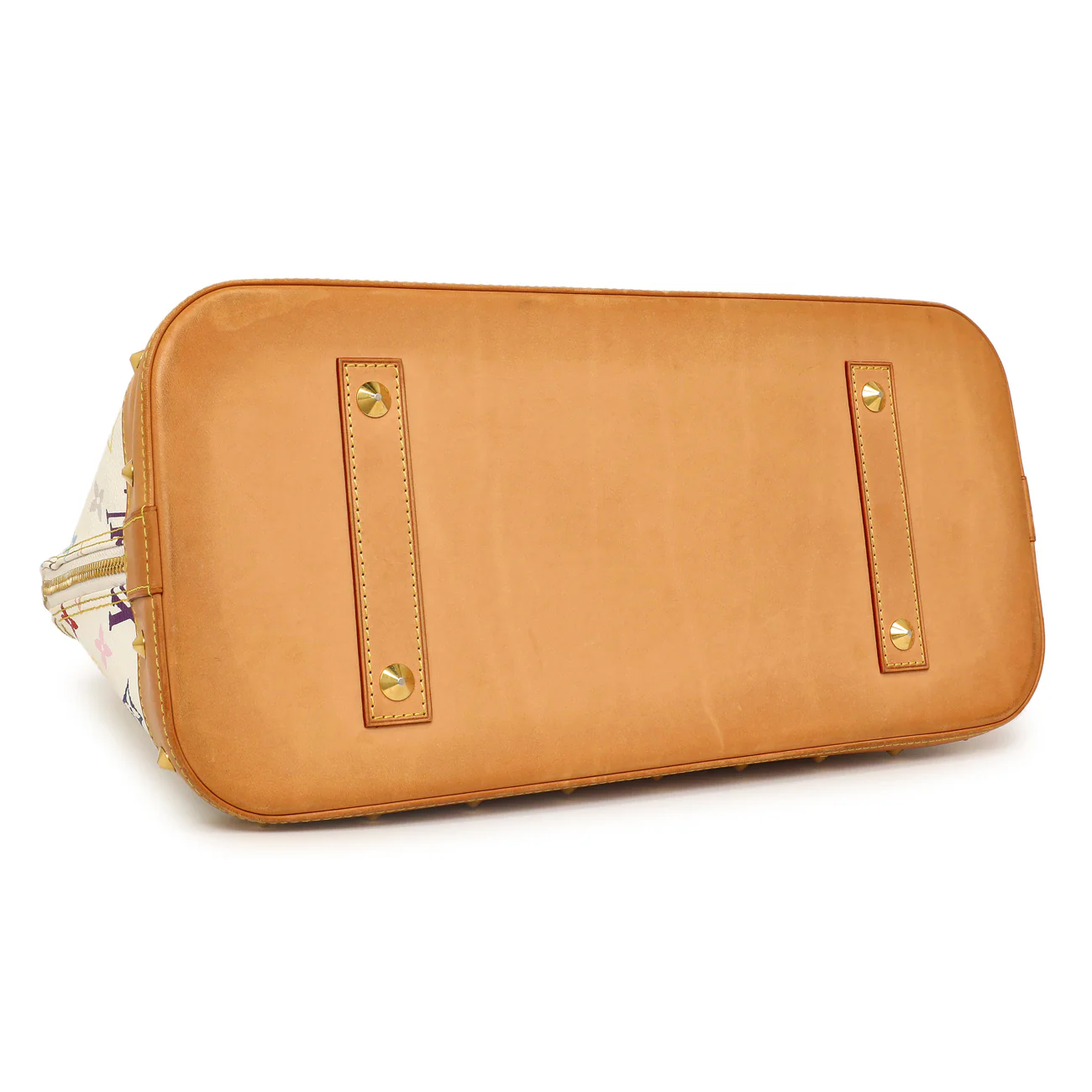 Louis Vuitton White Multicolor Monogram Alma GM - Image 3