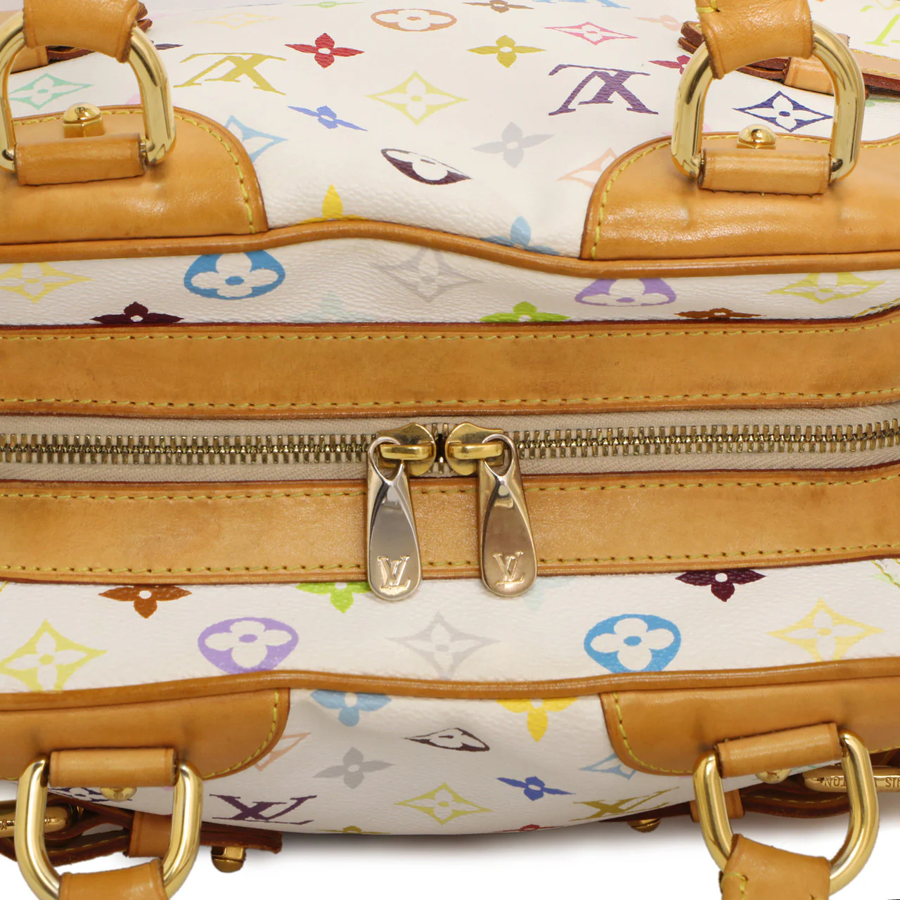 Louis Vuitton White Multicolor Monogram Claudia - Image 13