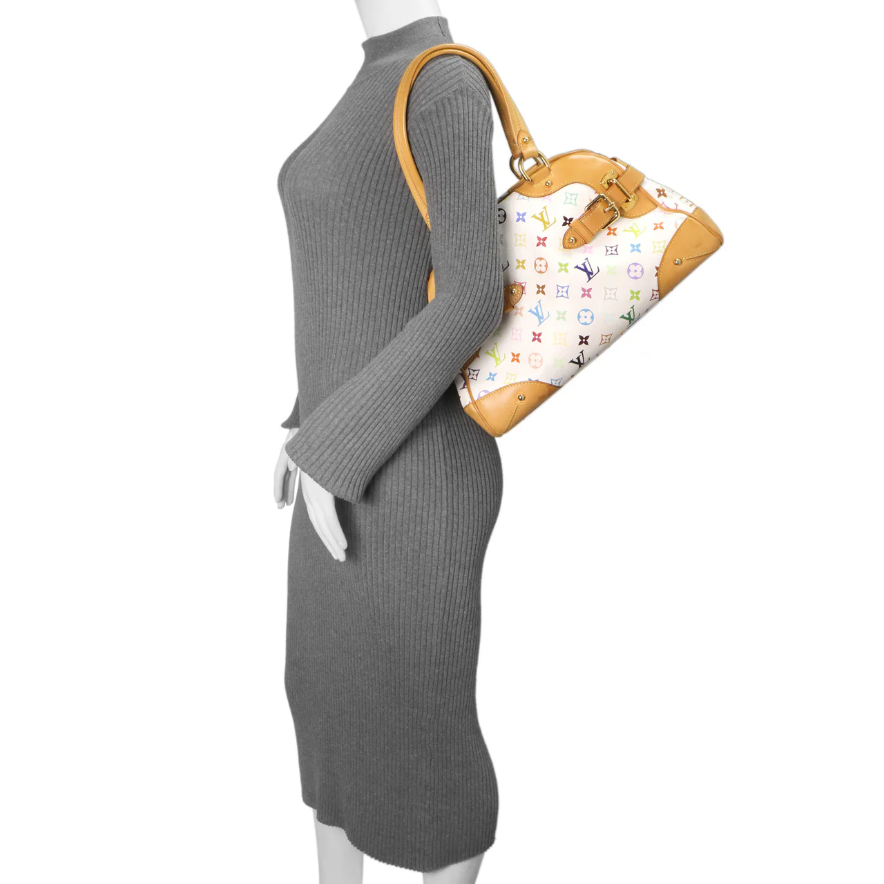 Louis Vuitton White Multicolor Monogram Claudia - Image 14