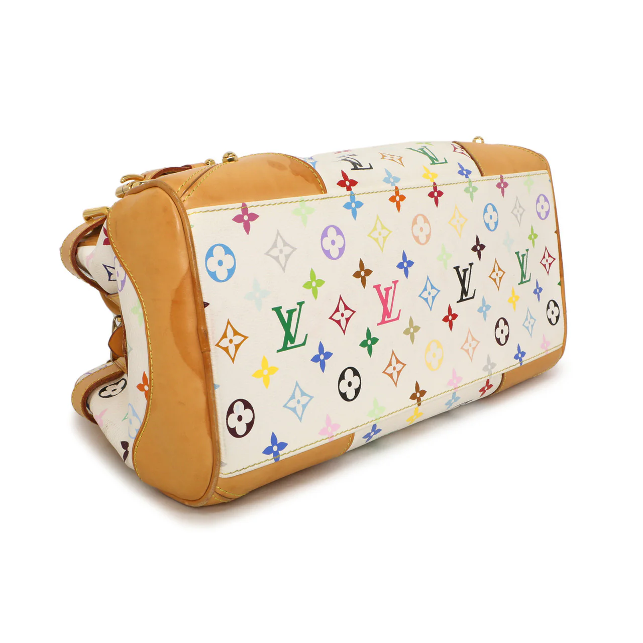 Louis Vuitton White Multicolor Monogram Claudia - Image 3
