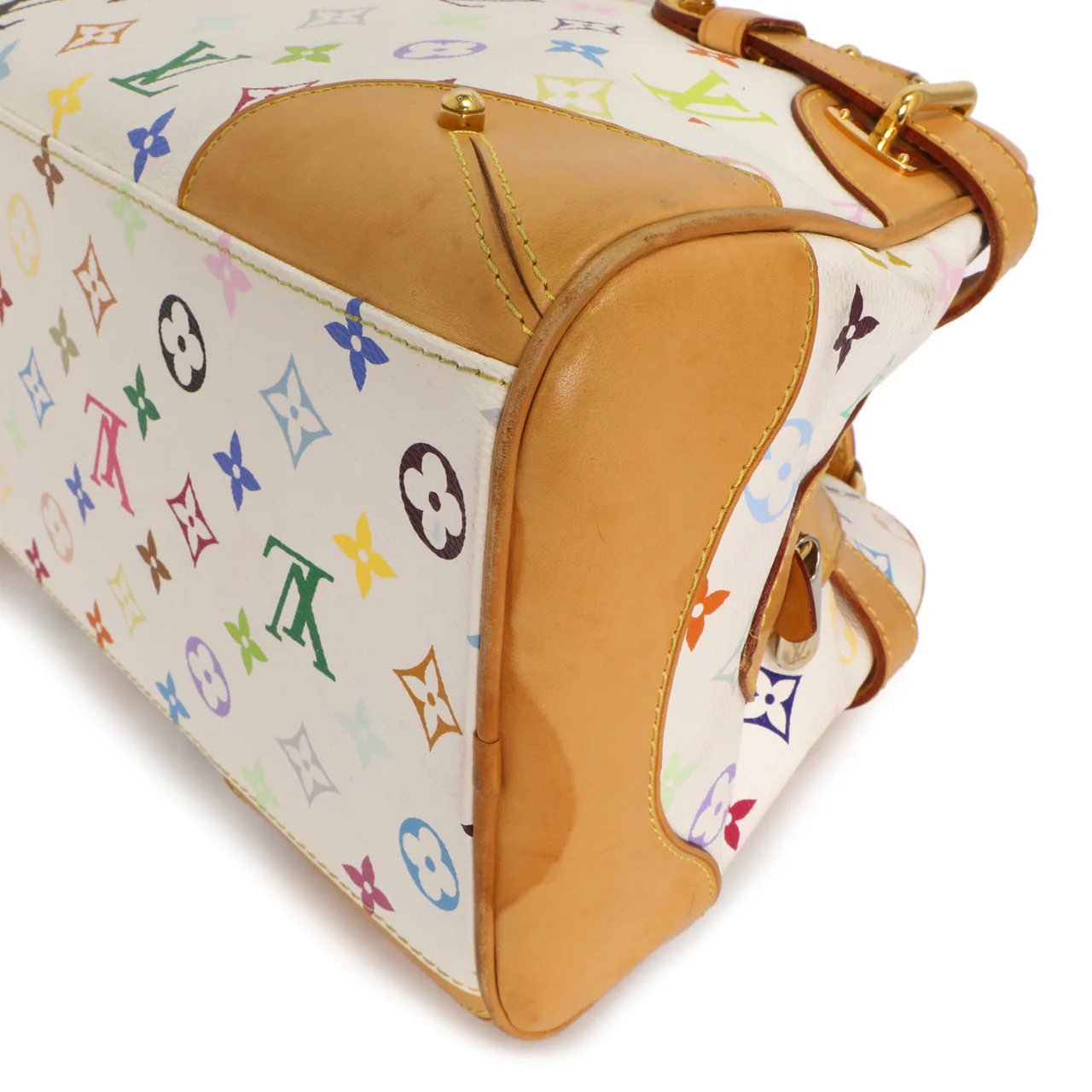 Louis Vuitton White Multicolor Monogram Claudia - Image 7