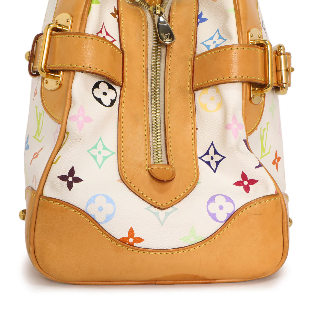 Louis Vuitton White Multicolor Monogram Claudia - Image 8