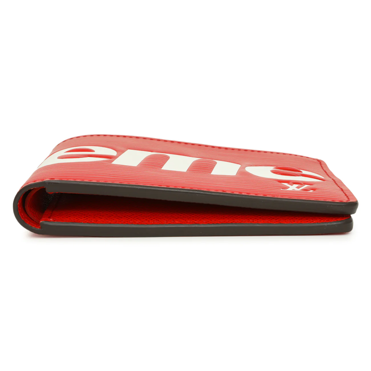 Louis Vuitton X SUPREME Red Epi Slender Wallet - Image 3