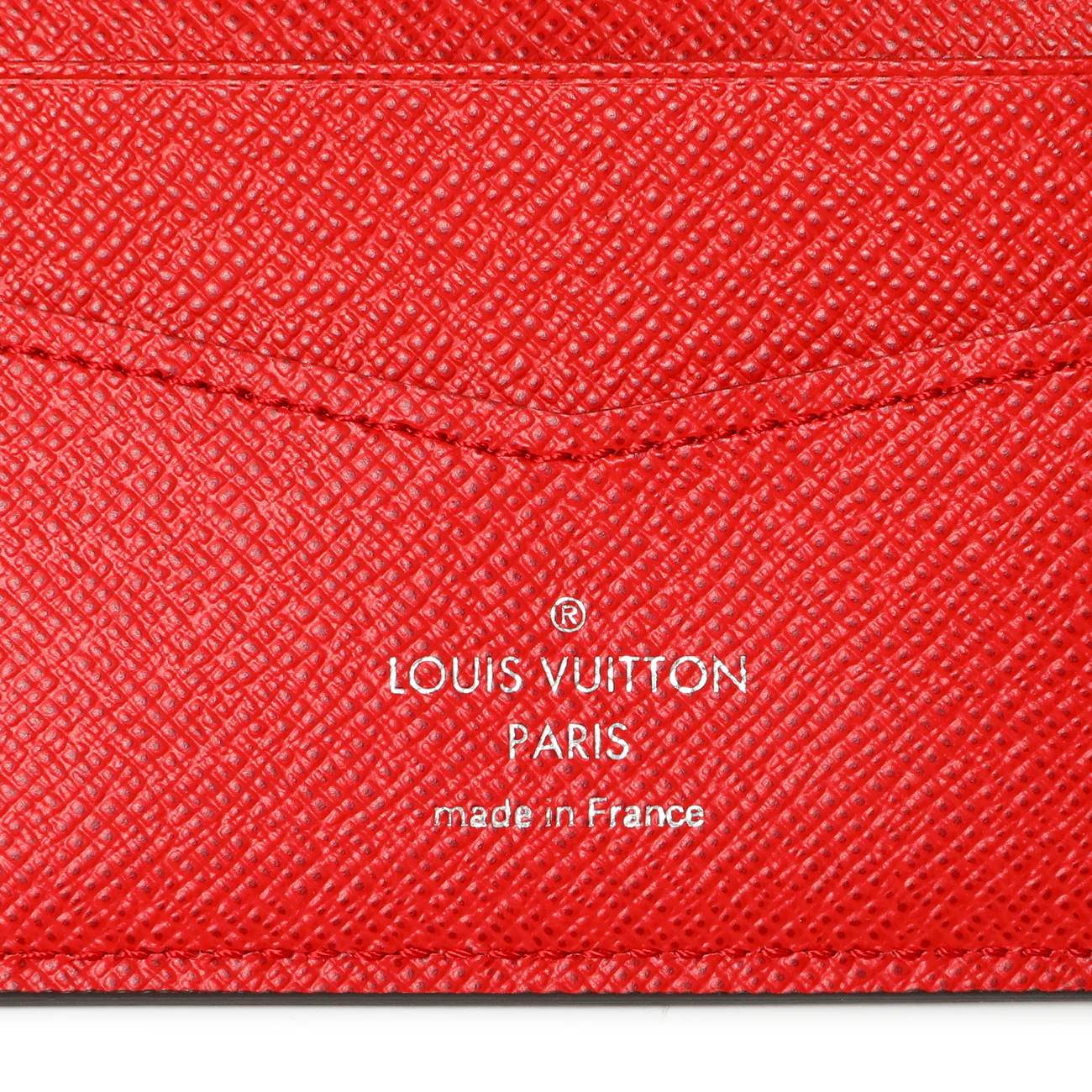 Louis Vuitton X SUPREME Red Epi Slender Wallet - Image 5