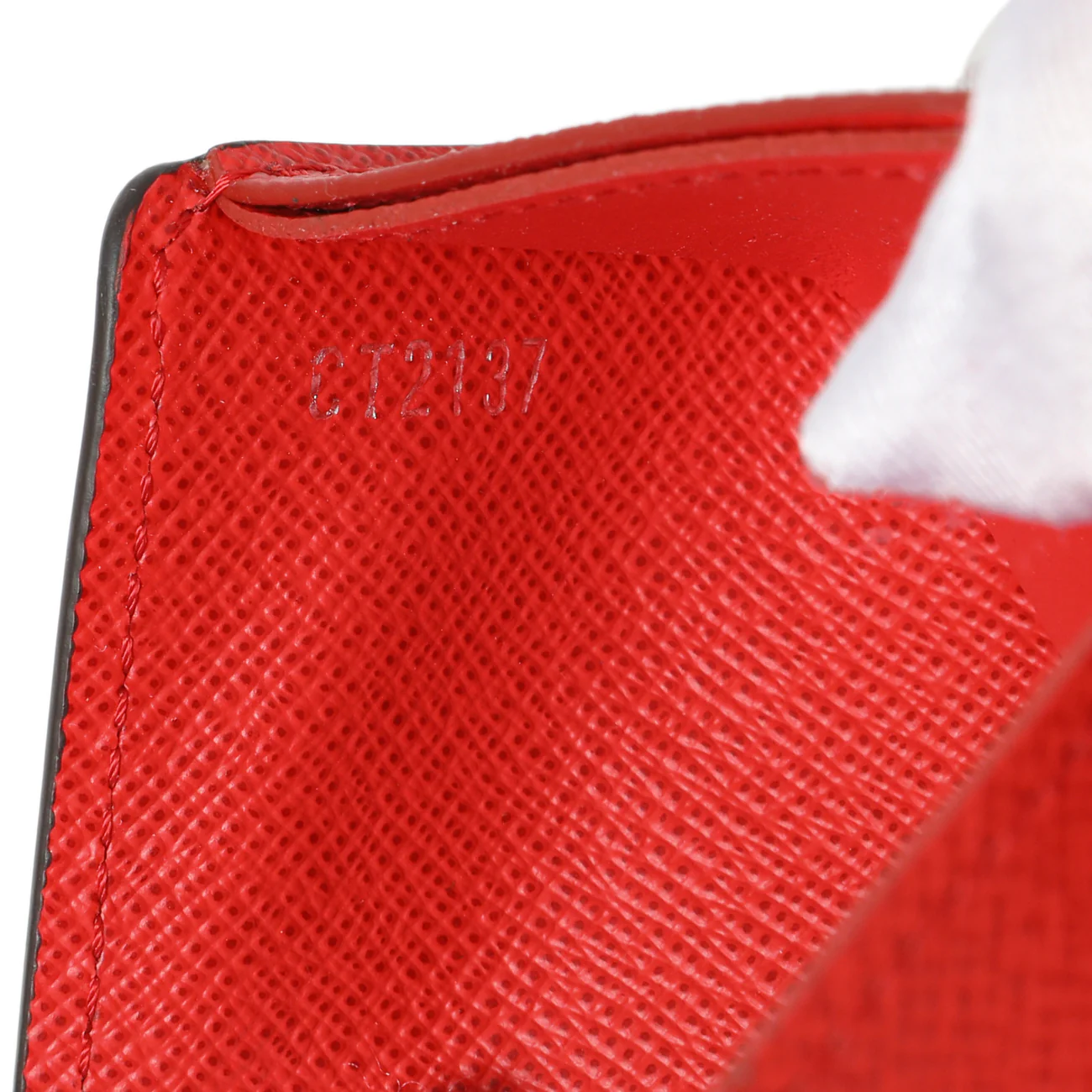 Louis Vuitton X SUPREME Red Epi Slender Wallet - Image 6