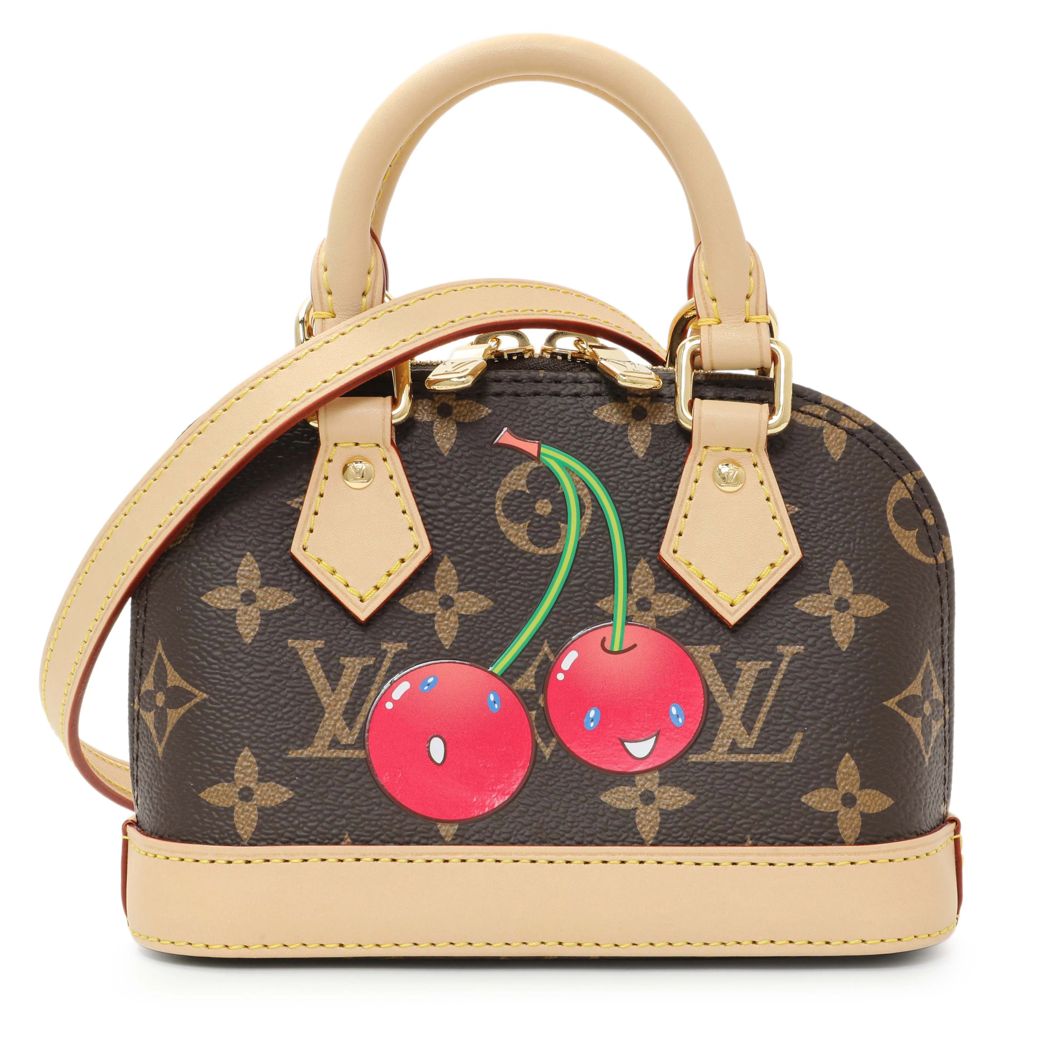 Louis Vuitton X Takashi Murakami Cerises Nano Alma