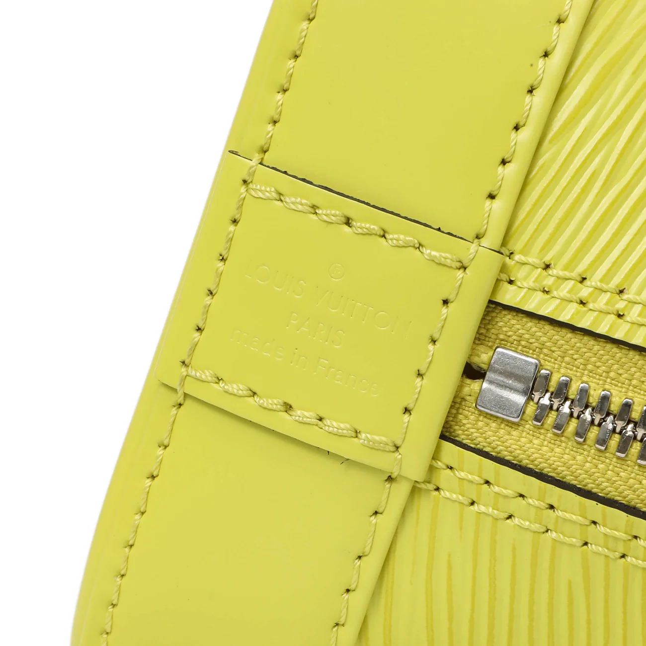 Louis Vuitton Yellow Citron Epi Jacquard Alma BB - Image 5